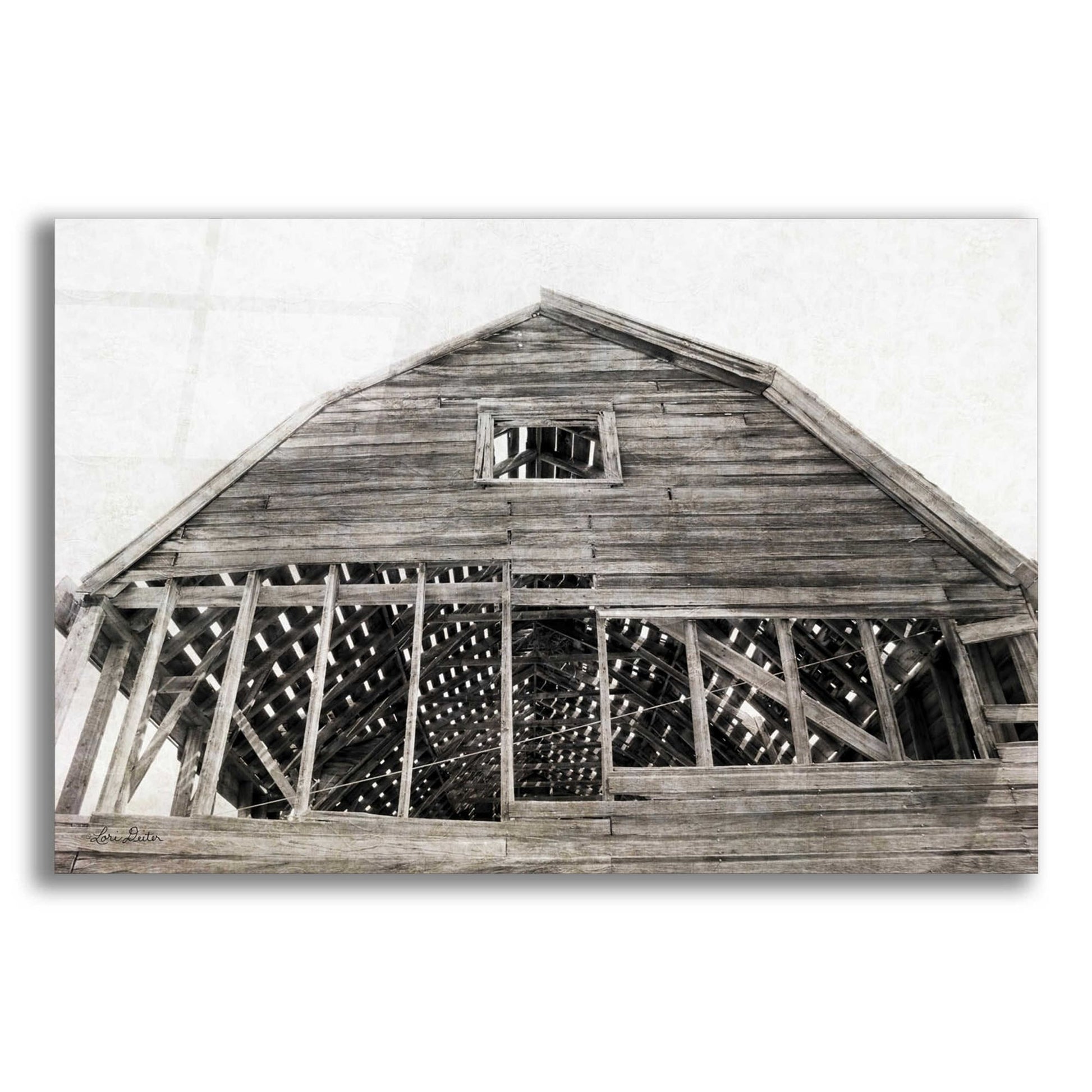 Epic Art 'Wyoming Barn' by Lori Deiter Acrylic Glass Wall Art,24x16