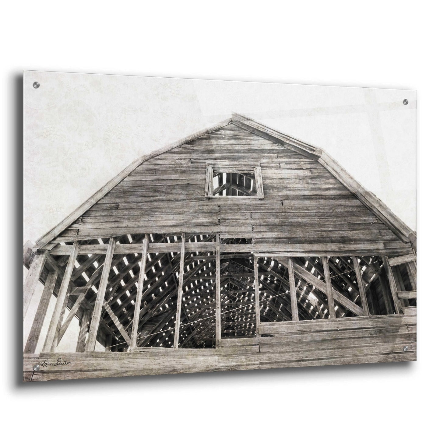 Epic Art 'Wyoming Barn' by Lori Deiter Acrylic Glass Wall Art,36x24