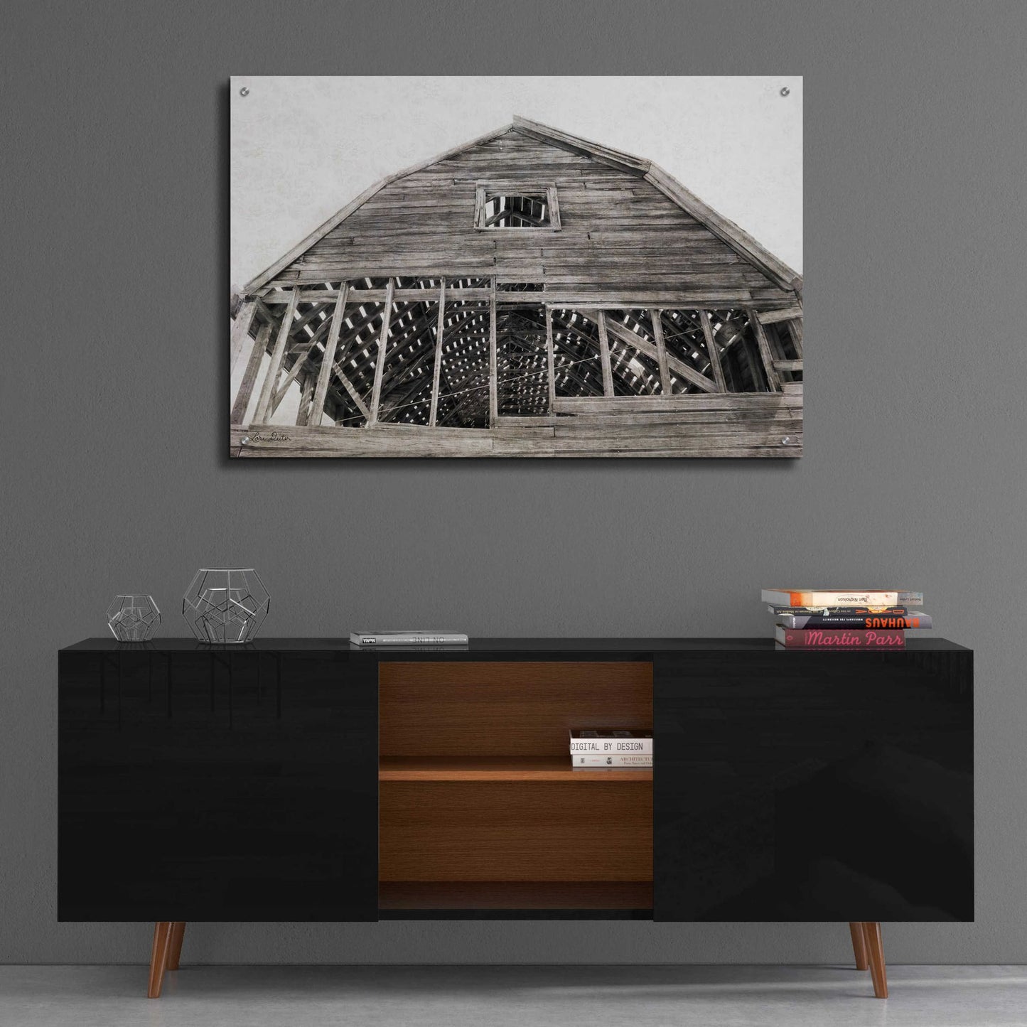 Epic Art 'Wyoming Barn' by Lori Deiter Acrylic Glass Wall Art,36x24