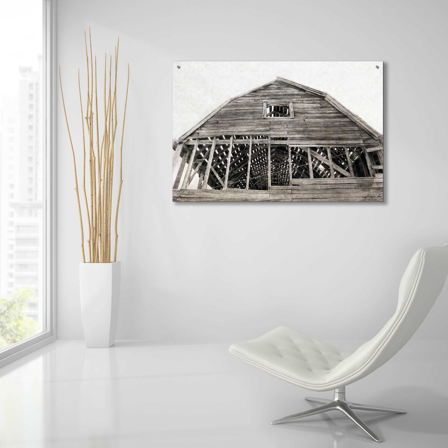 Epic Art 'Wyoming Barn' by Lori Deiter Acrylic Glass Wall Art,36x24