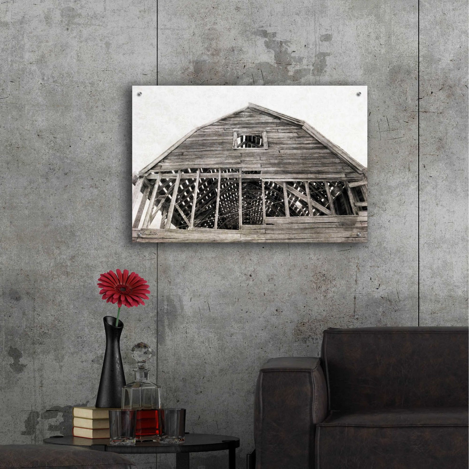 Epic Art 'Wyoming Barn' by Lori Deiter Acrylic Glass Wall Art,36x24