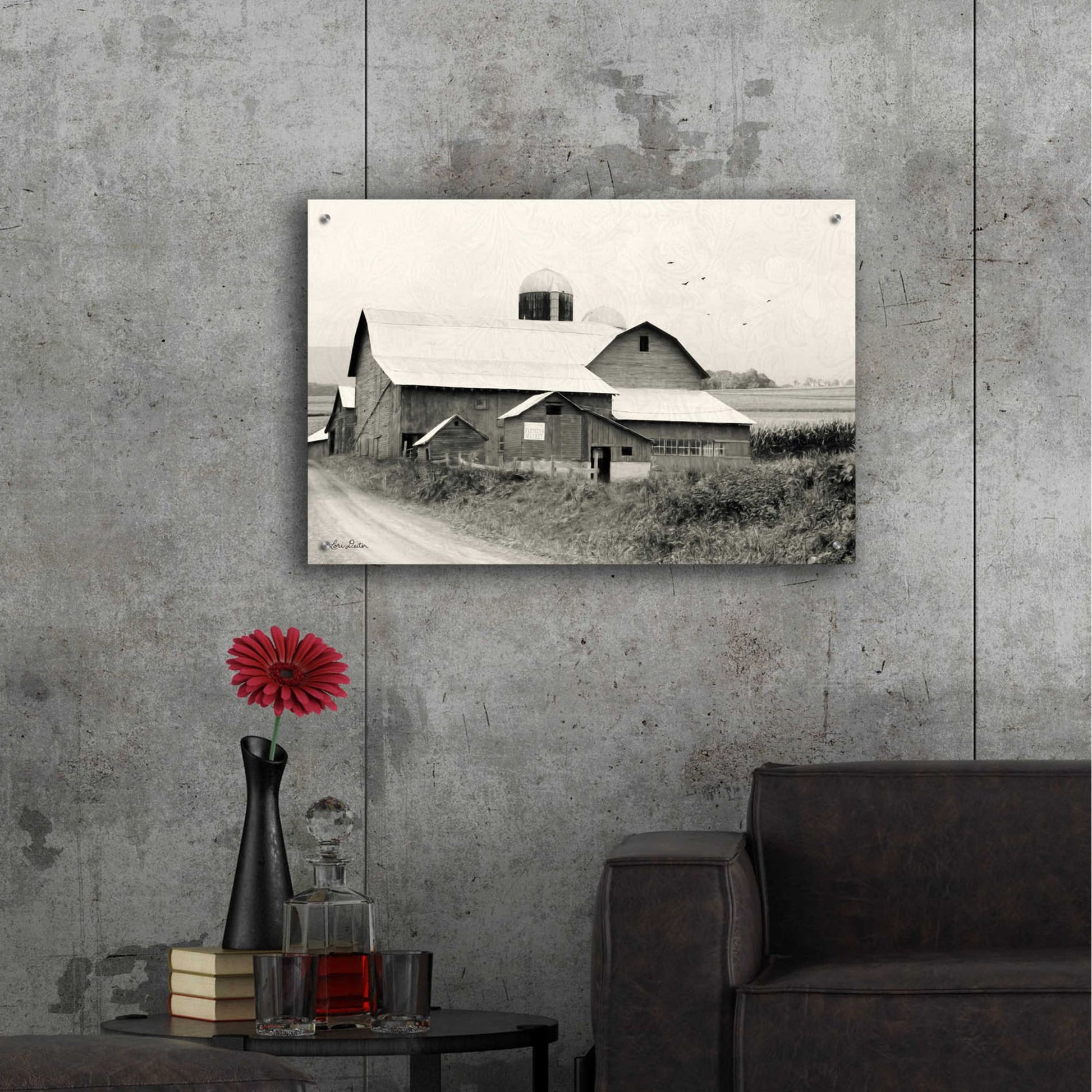 Epic Art 'Rural Charm' by Lori Deiter Acrylic Glass Wall Art,36x24