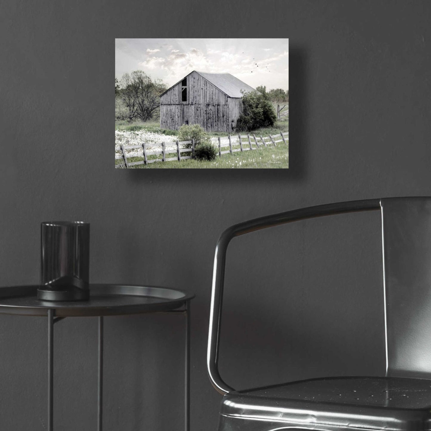 Epic Art 'Barnsville Barn' by Lori Deiter Acrylic Glass Wall Art,16x12