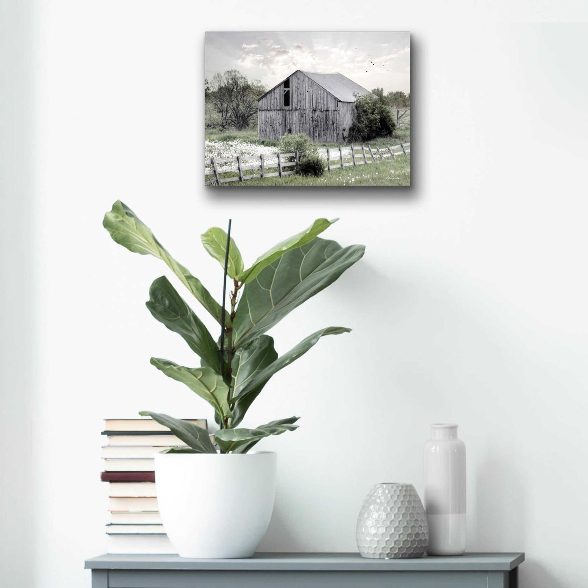 Epic Art 'Barnsville Barn' by Lori Deiter Acrylic Glass Wall Art,16x12