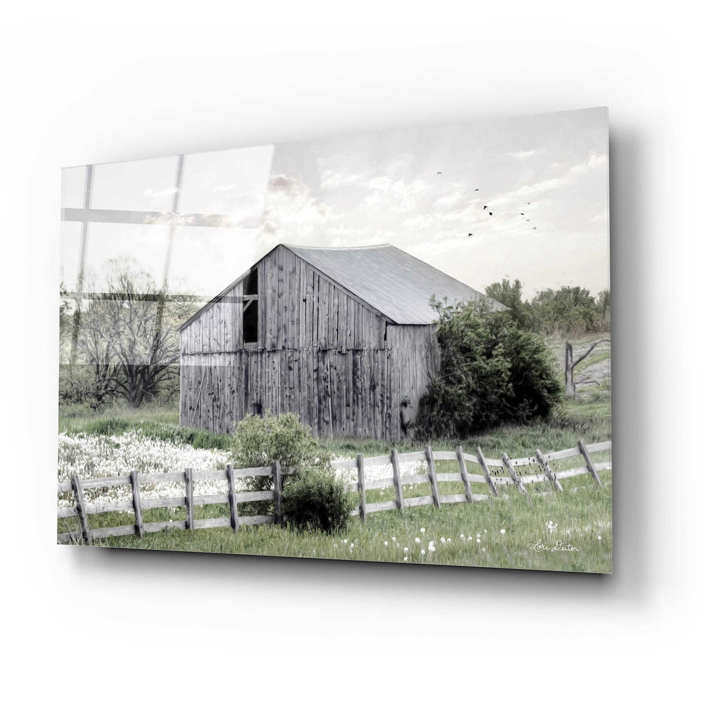 Epic Art 'Barnsville Barn' by Lori Deiter Acrylic Glass Wall Art,24x16