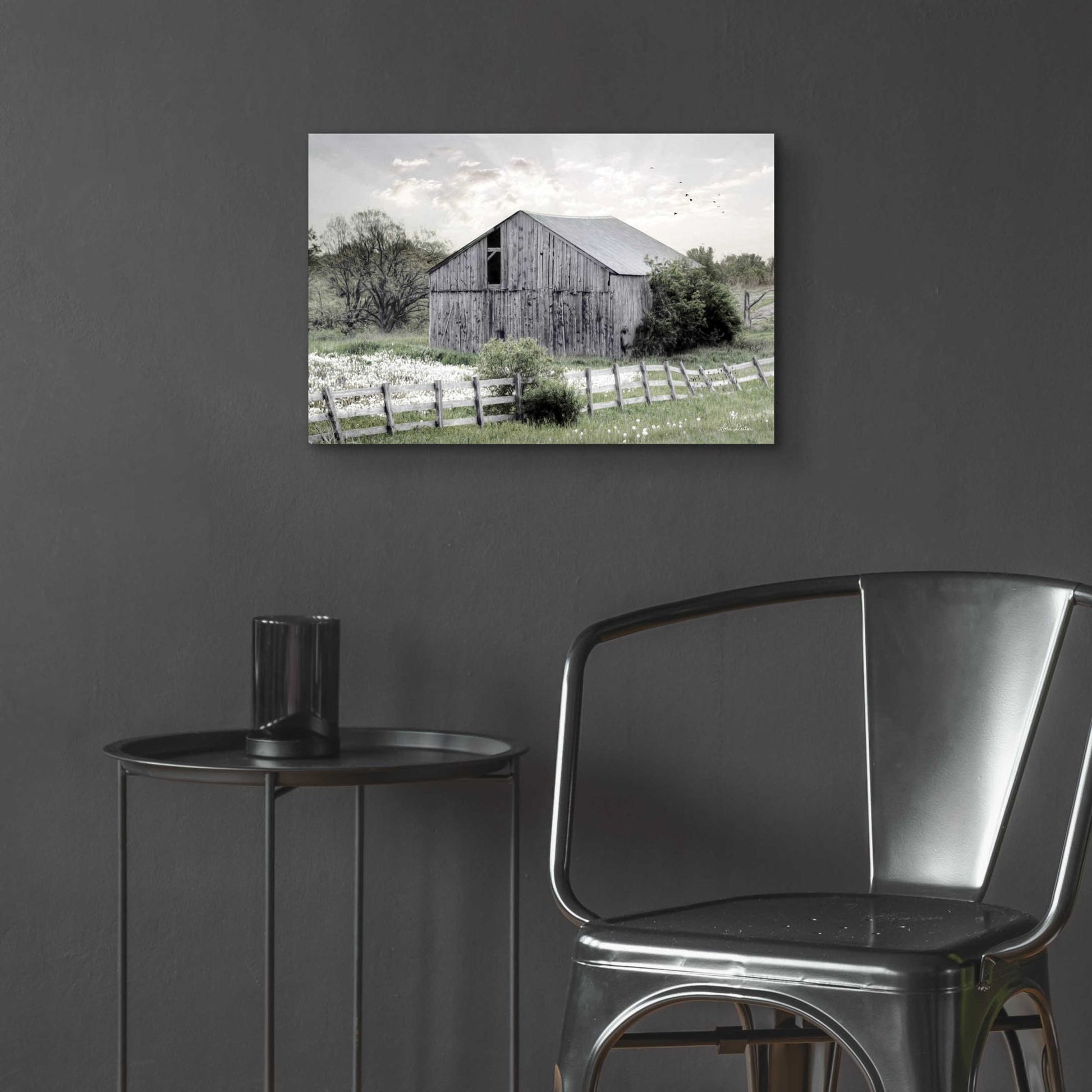 Epic Art 'Barnsville Barn' by Lori Deiter Acrylic Glass Wall Art,24x16