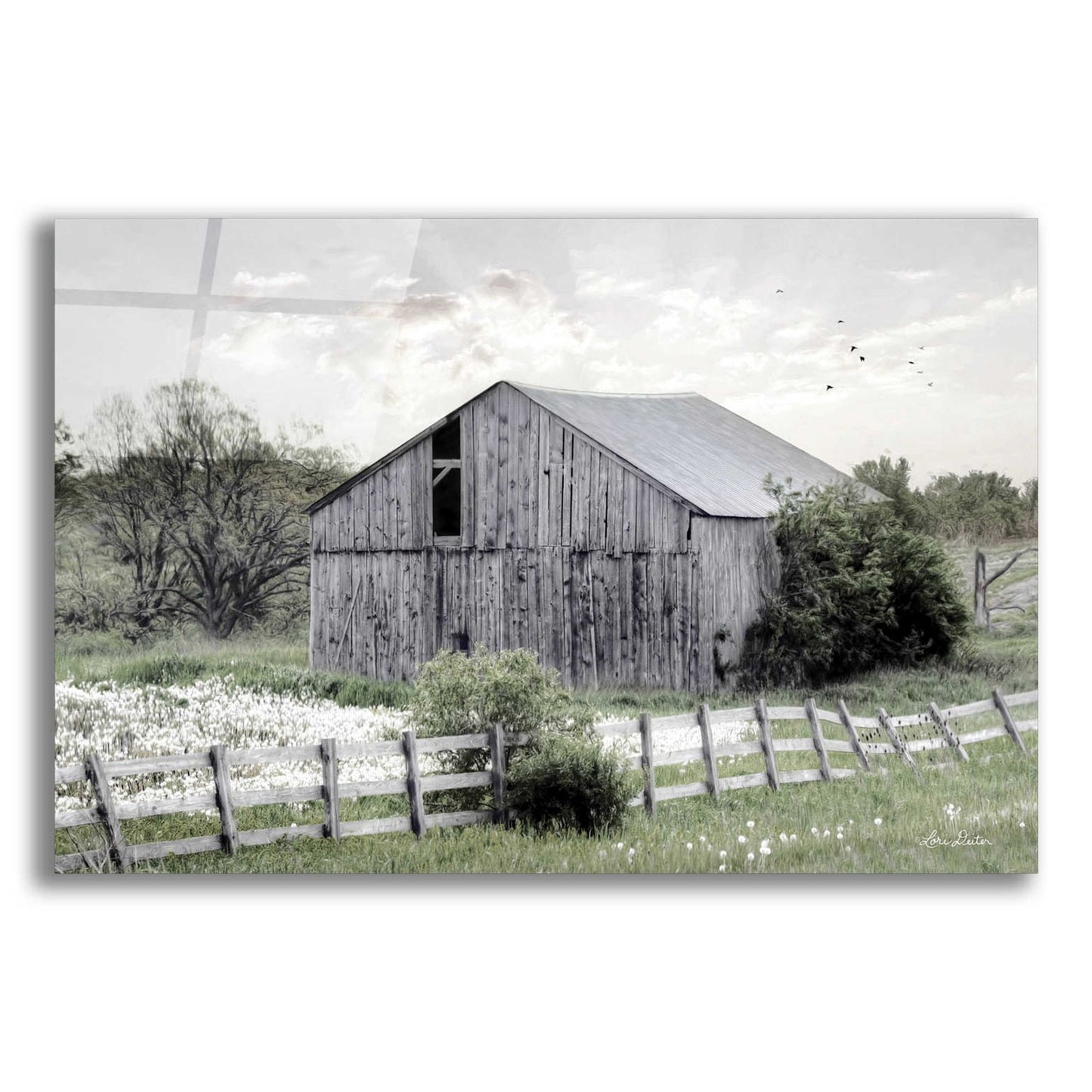 Epic Art 'Barnsville Barn' by Lori Deiter Acrylic Glass Wall Art,24x16