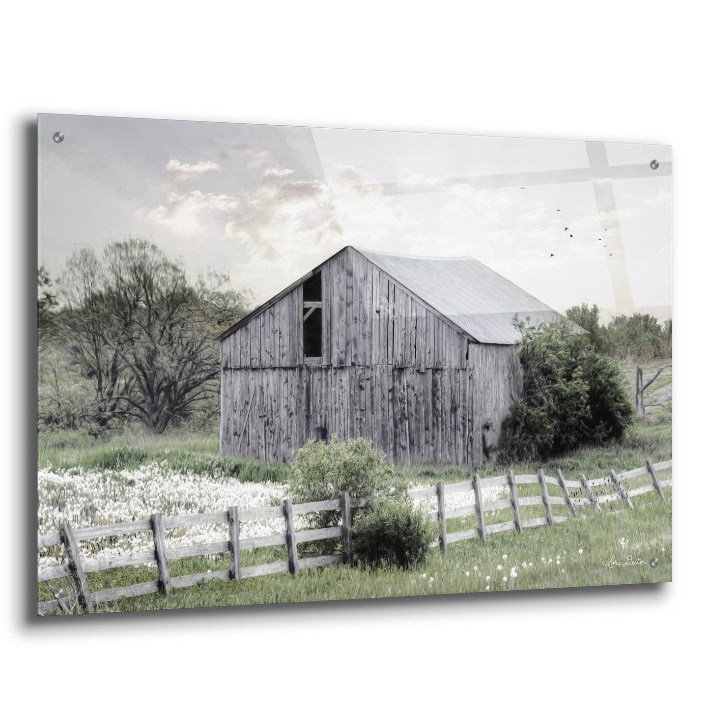 Epic Art 'Barnsville Barn' by Lori Deiter Acrylic Glass Wall Art,36x24