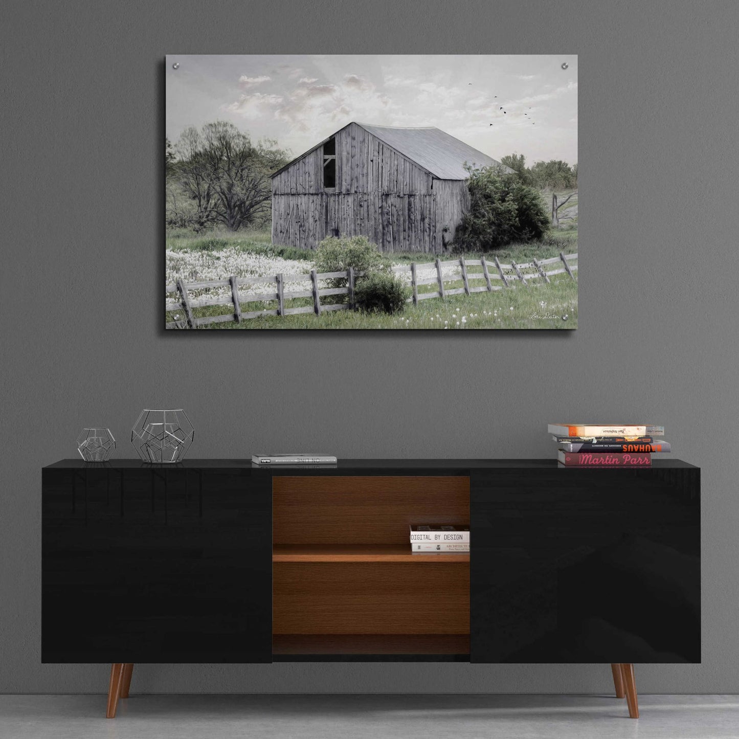 Epic Art 'Barnsville Barn' by Lori Deiter Acrylic Glass Wall Art,36x24