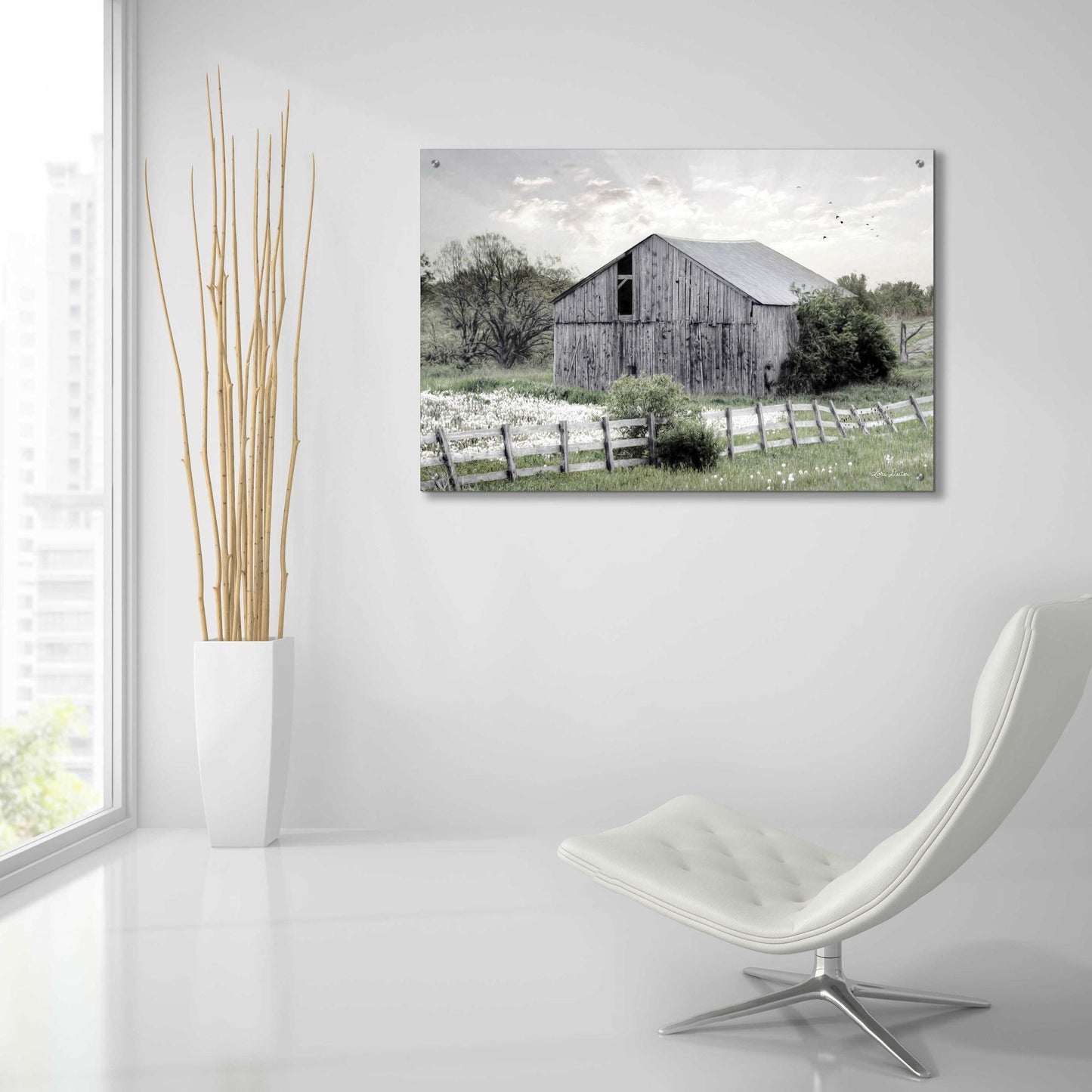 Epic Art 'Barnsville Barn' by Lori Deiter Acrylic Glass Wall Art,36x24