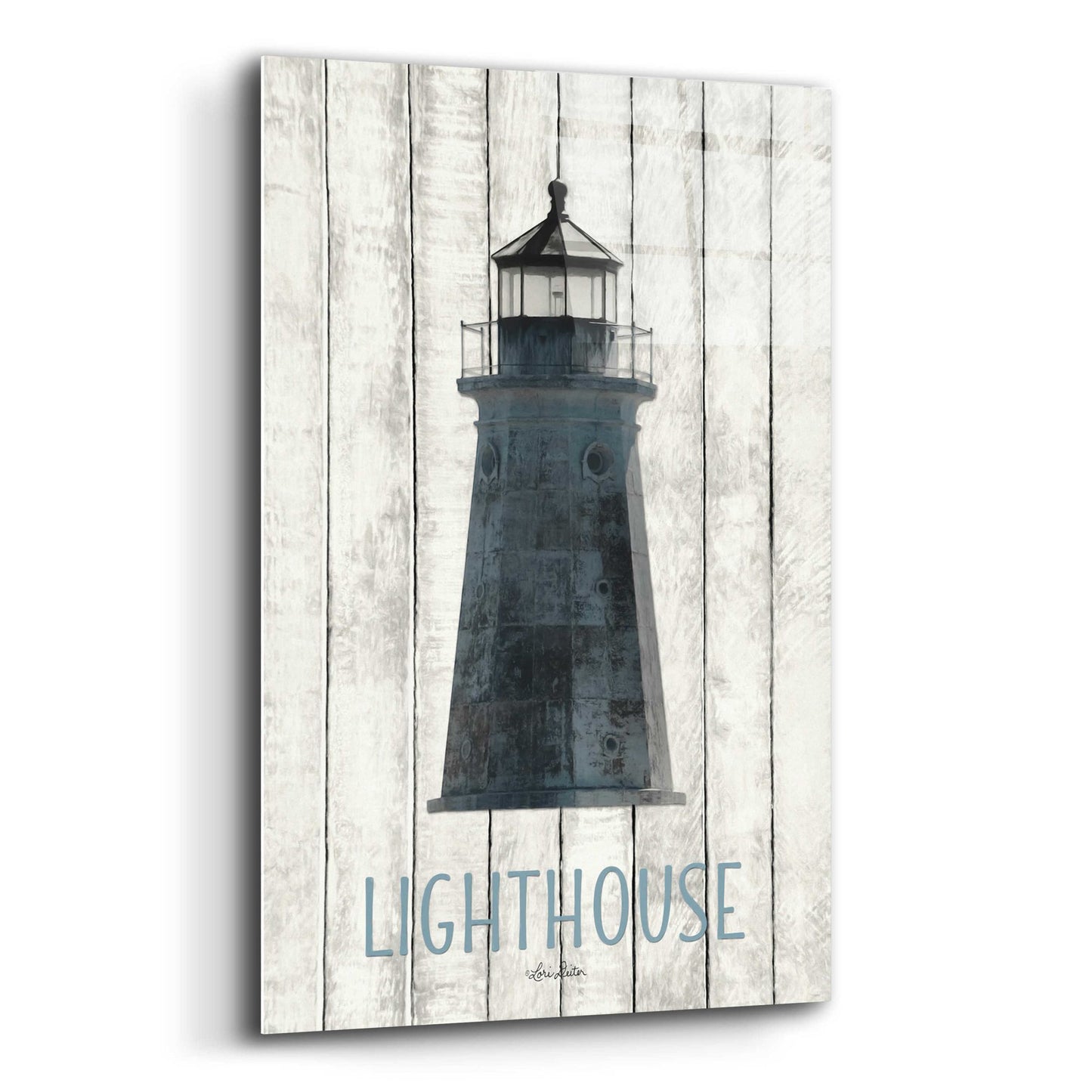 Epic Art 'Lighthouse' by Lori Deiter Acrylic Glass Wall Art,12x16