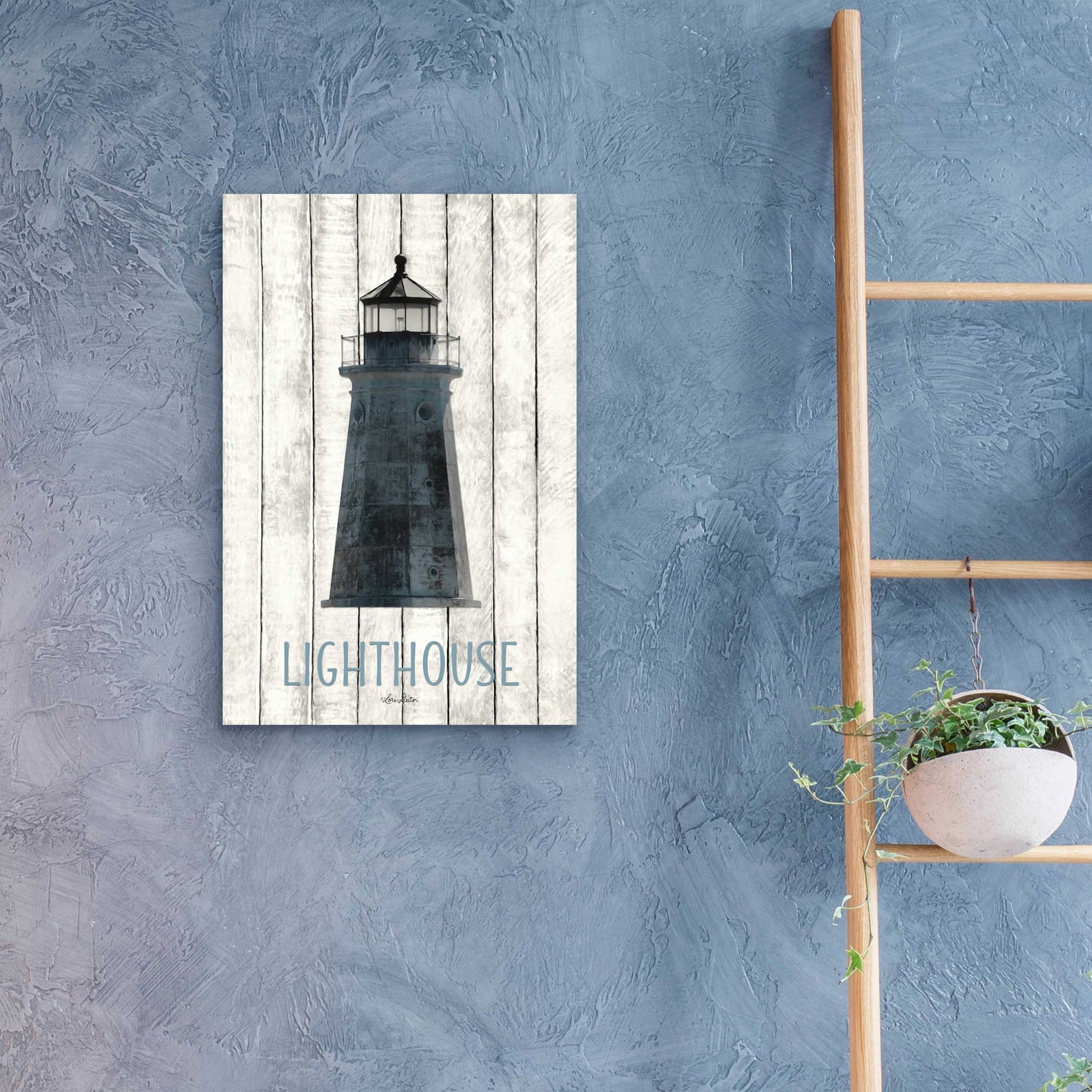 Epic Art 'Lighthouse' by Lori Deiter Acrylic Glass Wall Art,16x24