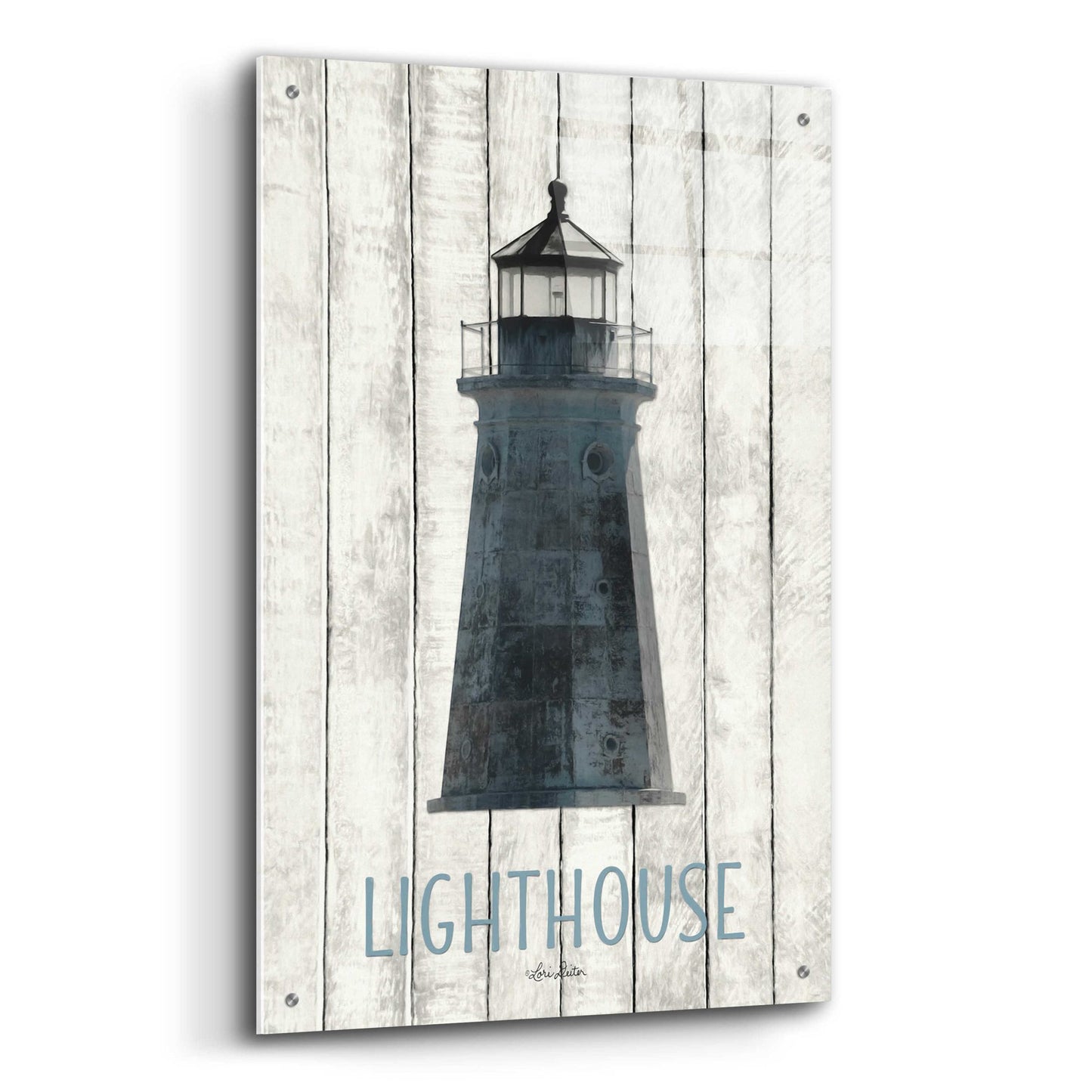 Epic Art 'Lighthouse' by Lori Deiter Acrylic Glass Wall Art,24x36