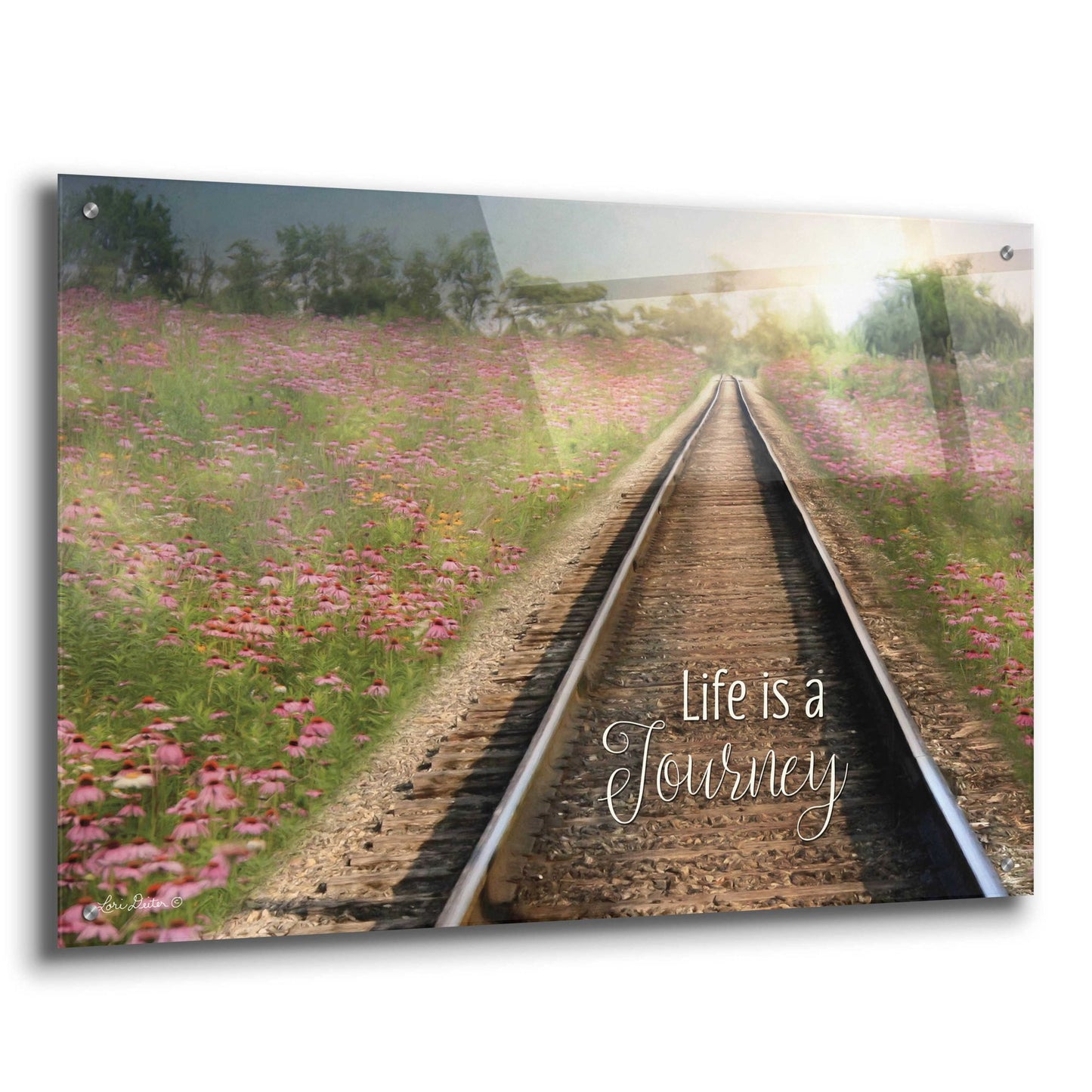 Epic Art 'Life is a Journey' by Lori Deiter Acrylic Glass Wall Art,36x24