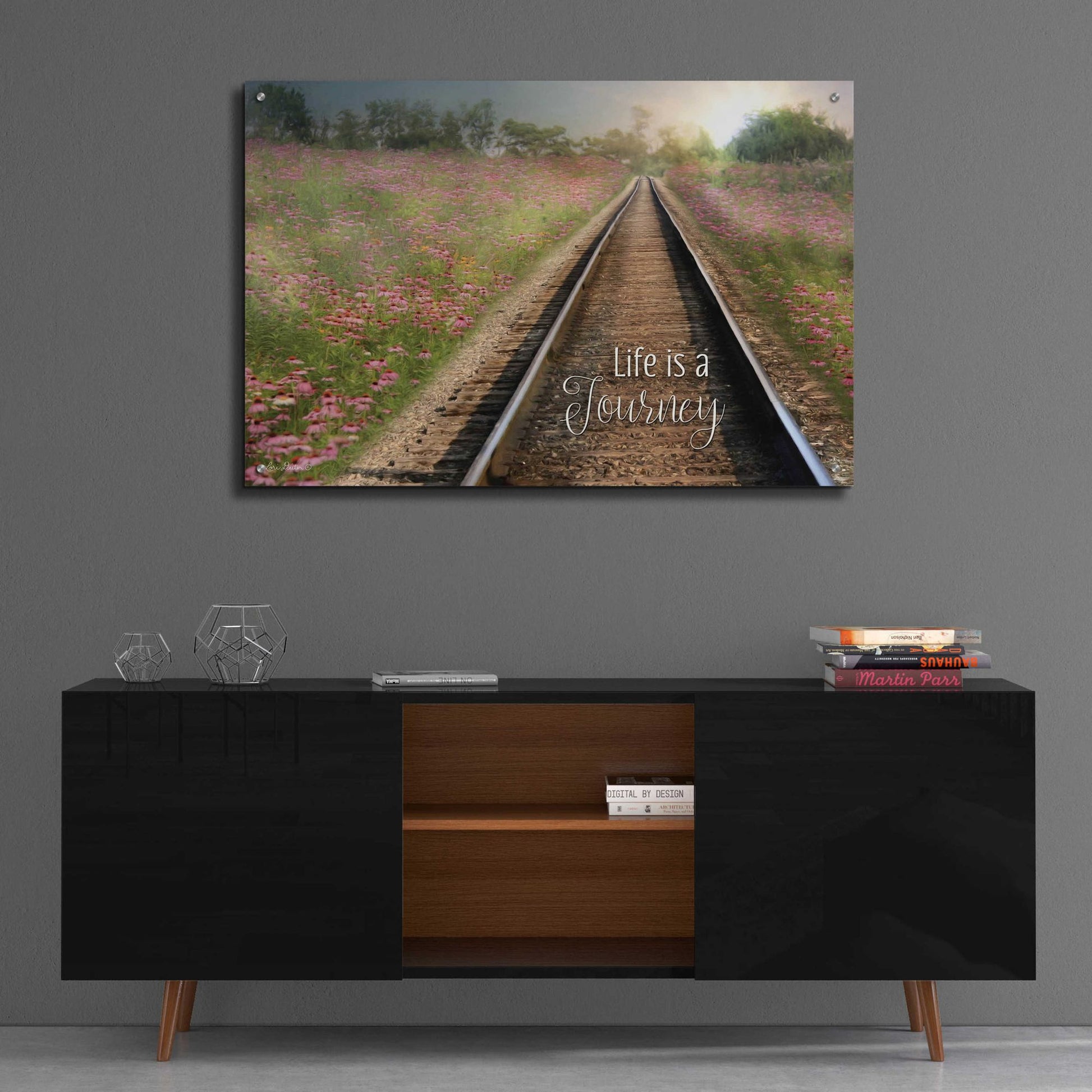 Epic Art 'Life is a Journey' by Lori Deiter Acrylic Glass Wall Art,36x24