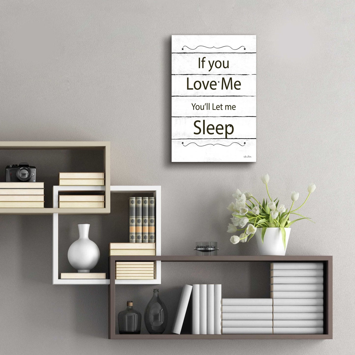 Epic Art 'Let Me Sleep' by Lori Deiter Acrylic Glass Wall Art,16x24