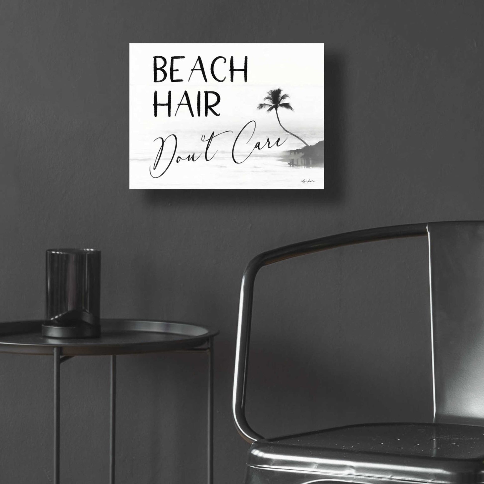 Epic Art 'Beach Hair, Don't Care' by Lori Deiter Acrylic Glass Wall Art,16x12