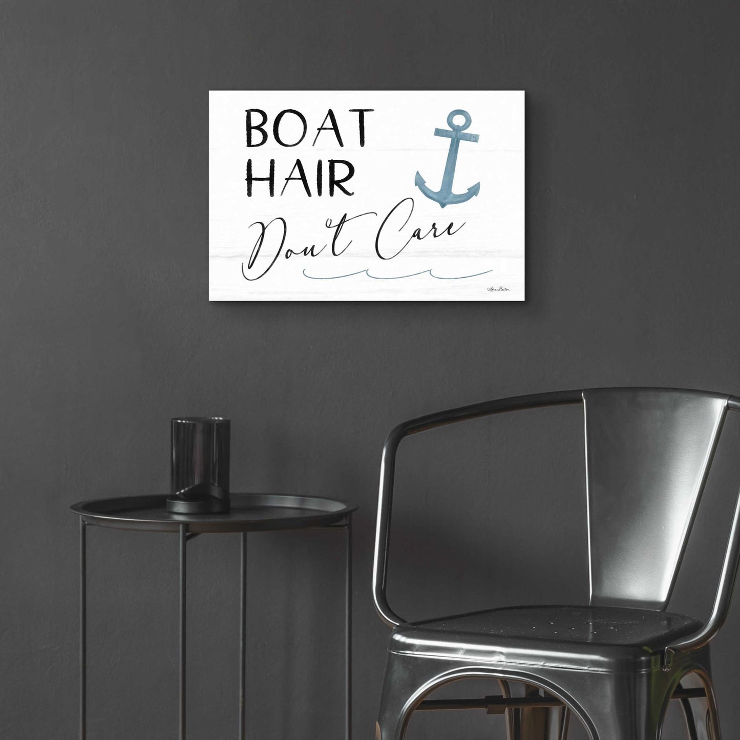 Epic Art 'Boat Hair, Don't Care' by Lori Deiter Acrylic Glass Wall Art,24x16