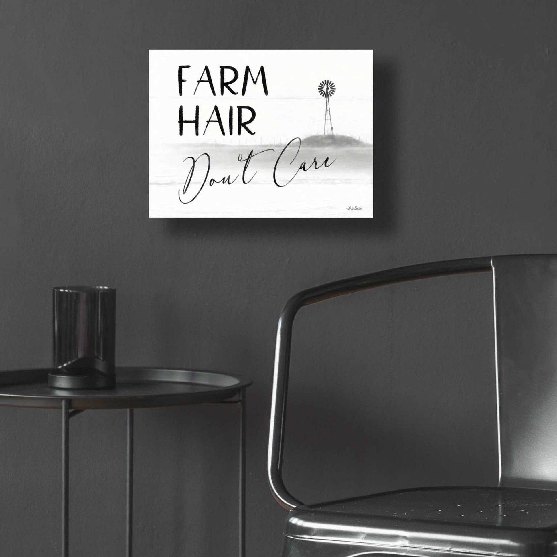 Epic Art 'Farm Hair, Don't Care' by Lori Deiter Acrylic Glass Wall Art,16x12