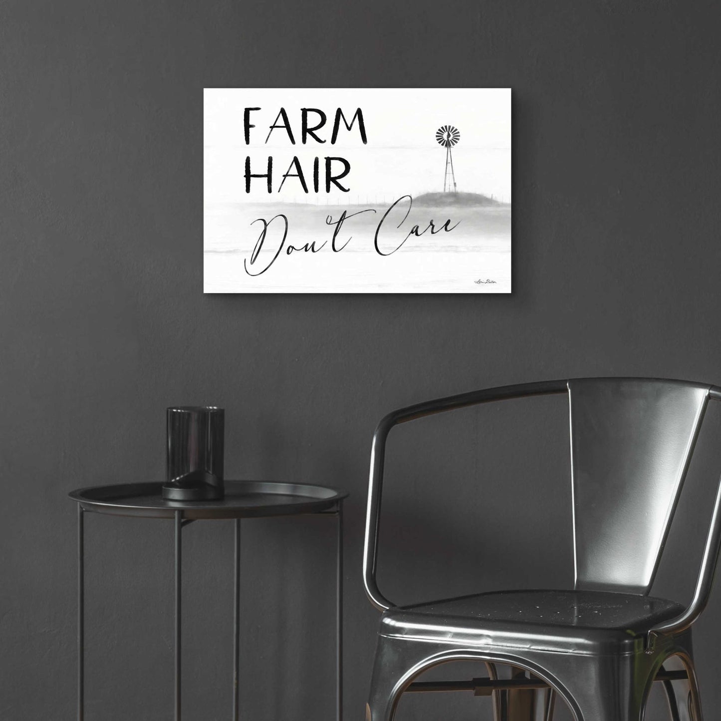 Epic Art 'Farm Hair, Don't Care' by Lori Deiter Acrylic Glass Wall Art,24x16