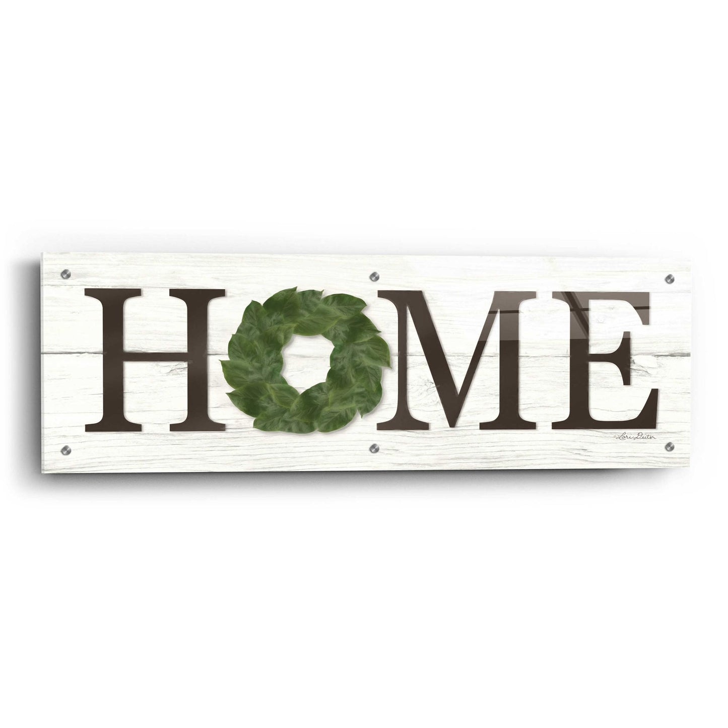 Epic Art 'Home' by Lori Deiter Acrylic Glass Wall Art,36x12