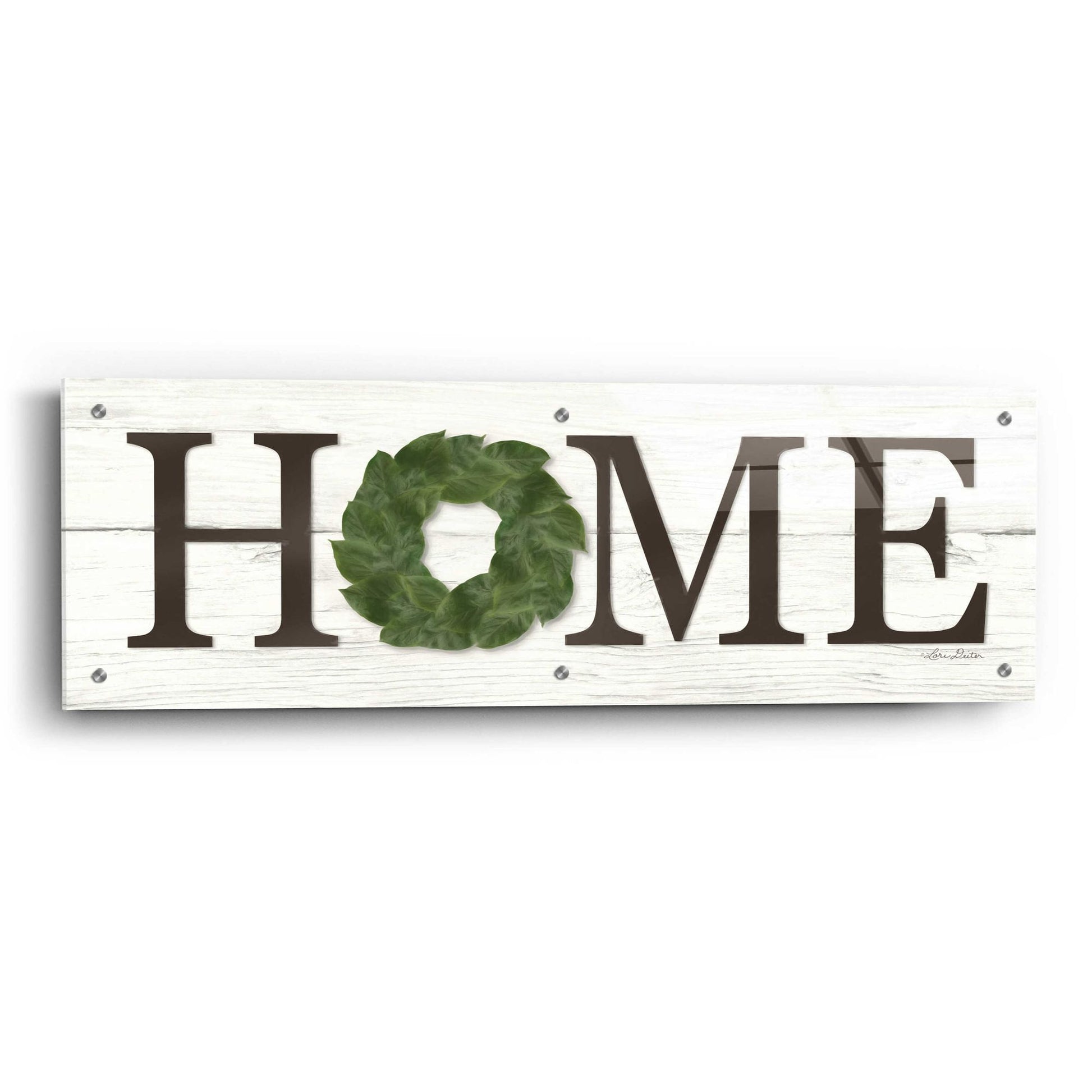 Epic Art 'Home' by Lori Deiter Acrylic Glass Wall Art,36x12