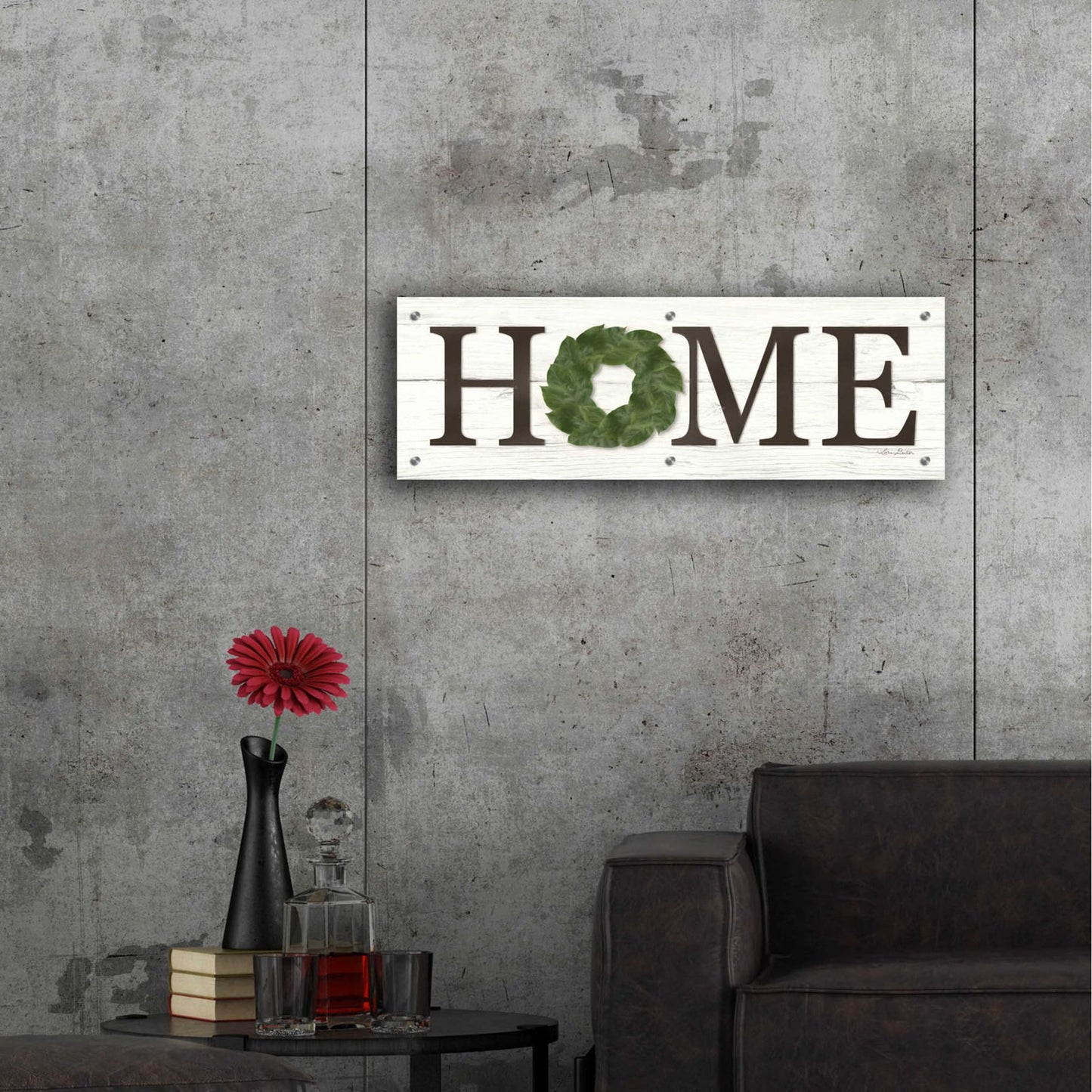 Epic Art 'Home' by Lori Deiter Acrylic Glass Wall Art,36x12