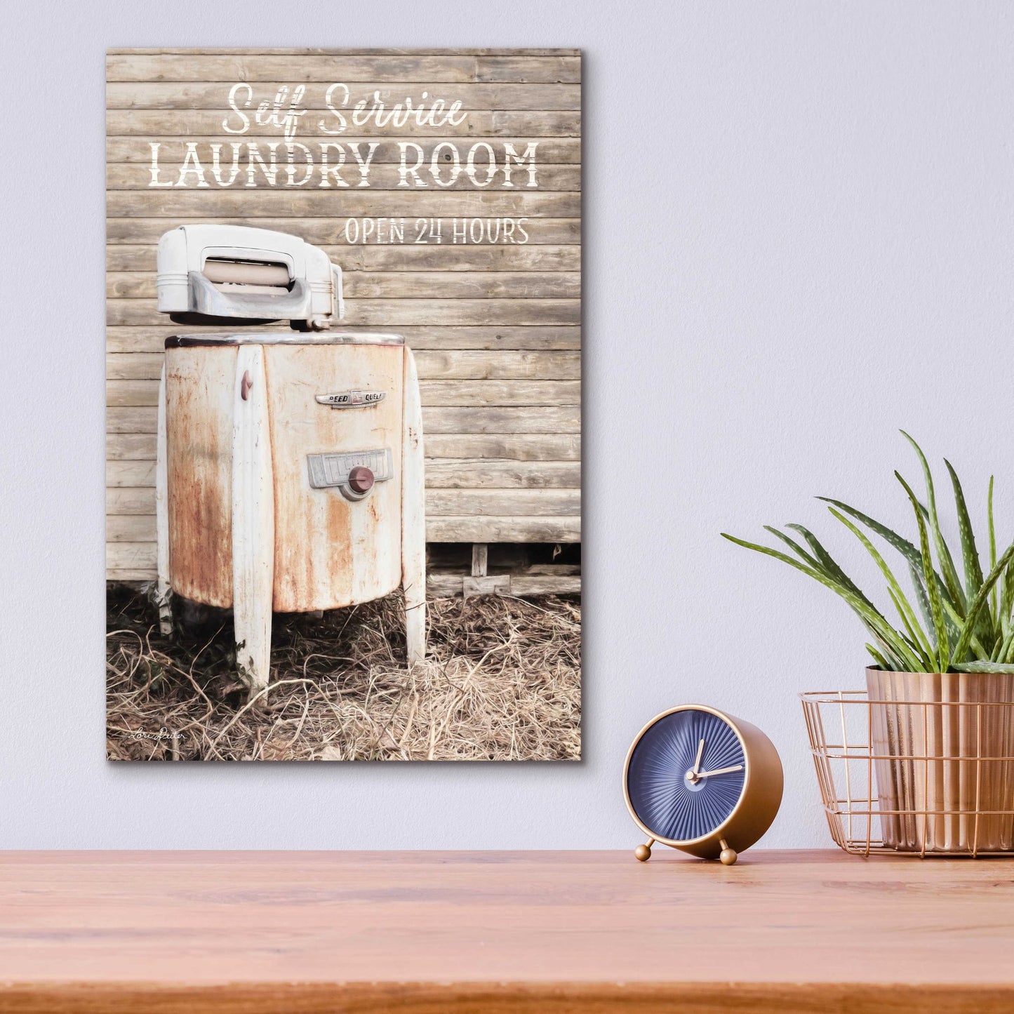 Epic Art 'Laundry Room' by Lori Deiter Acrylic Glass Wall Art,12x16