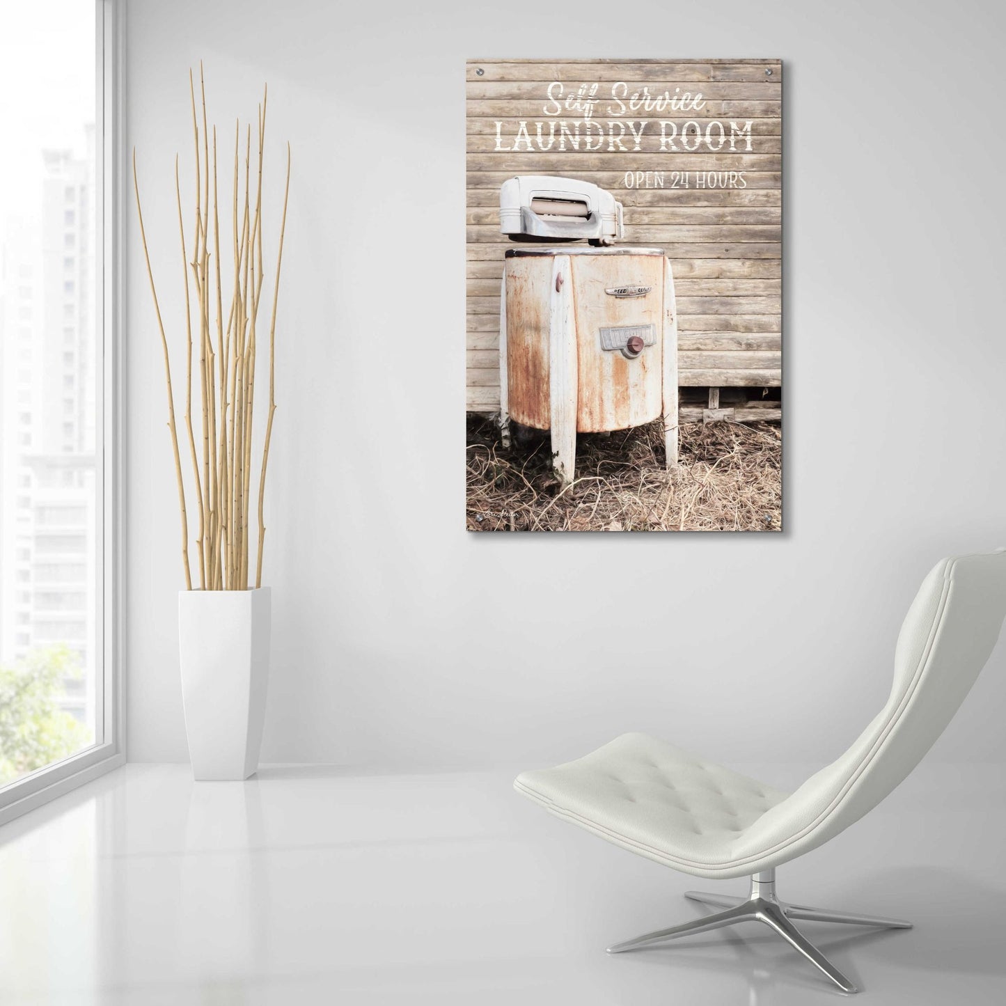 Epic Art 'Laundry Room' by Lori Deiter Acrylic Glass Wall Art,24x36