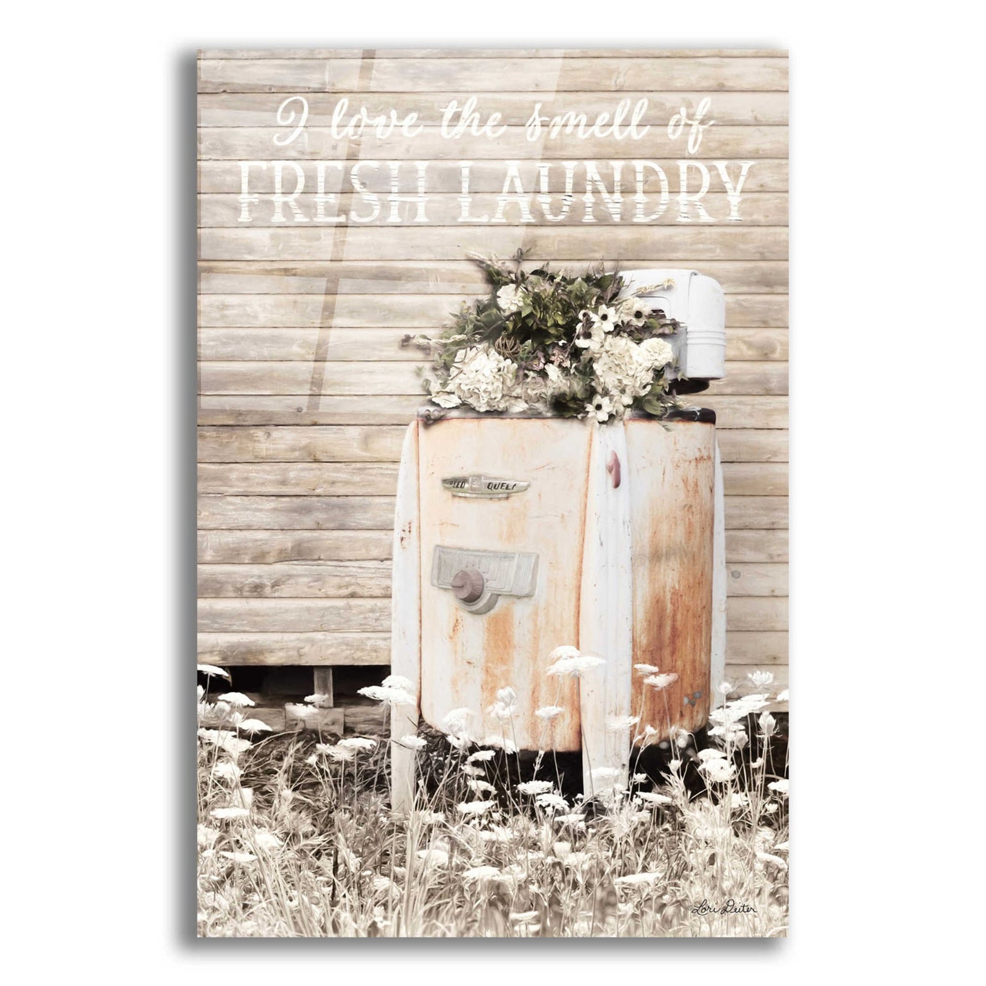 Epic Art 'Fresh Laundry' by Lori Deiter Acrylic Glass Wall Art