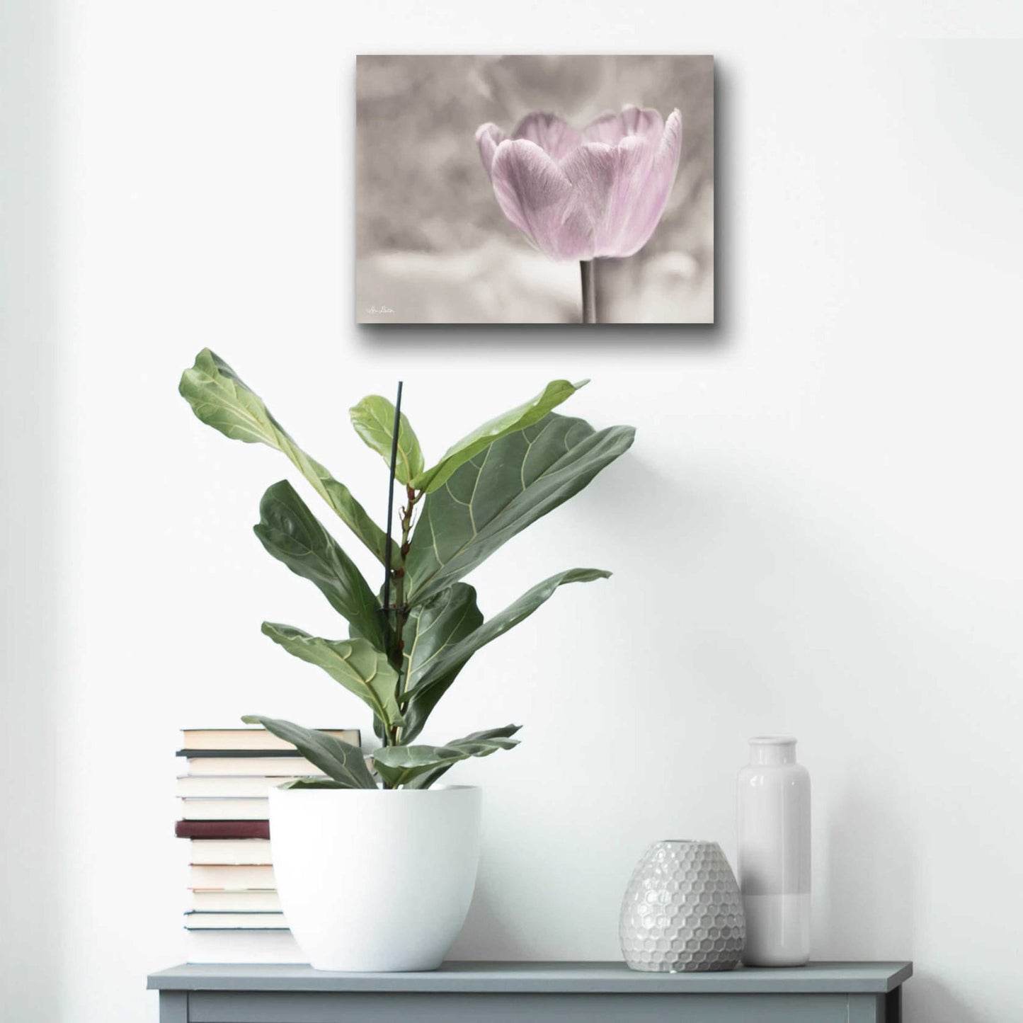 Epic Art 'Violet Tulip' by Lori Deiter Acrylic Glass Wall Art,16x12