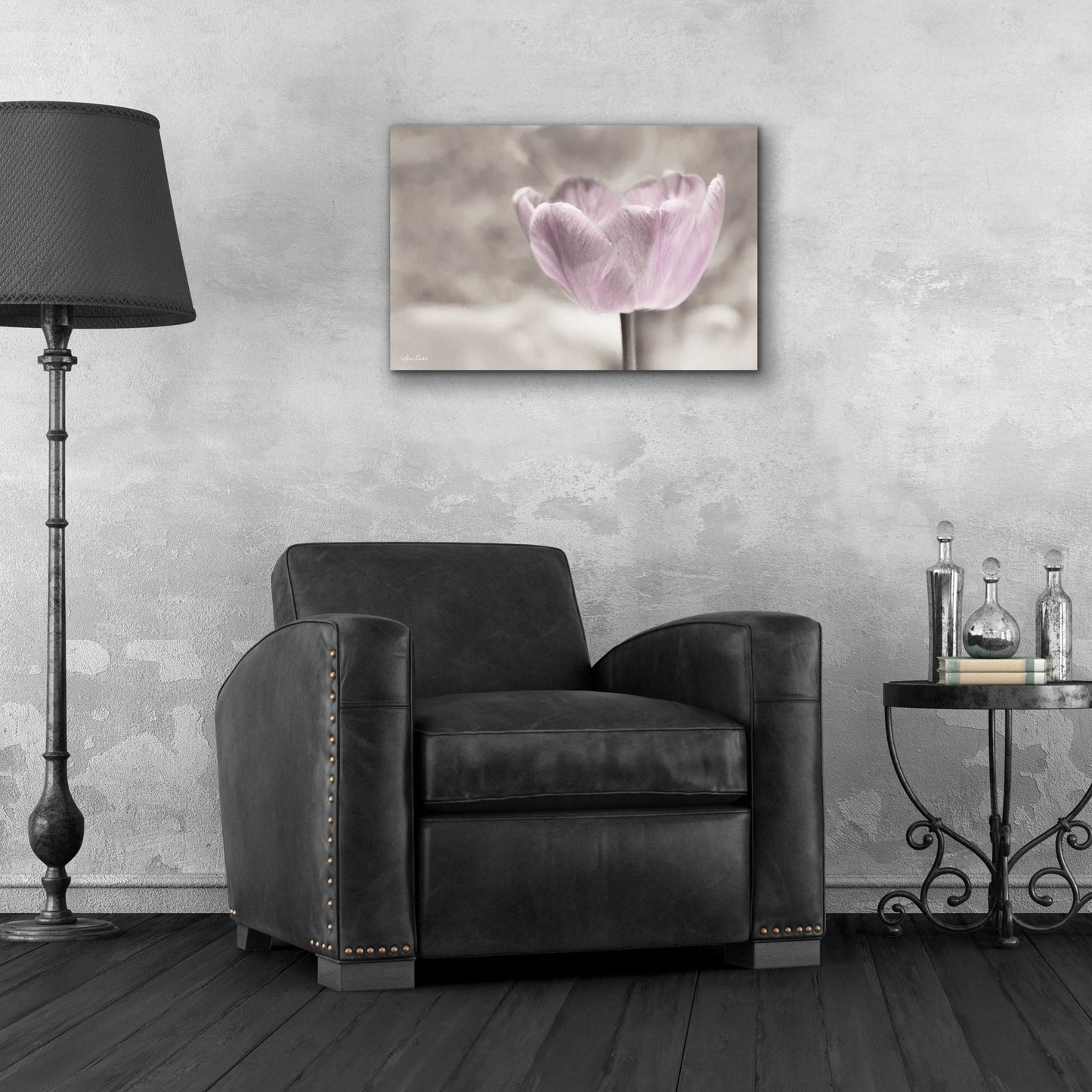 Epic Art 'Violet Tulip' by Lori Deiter Acrylic Glass Wall Art,24x16