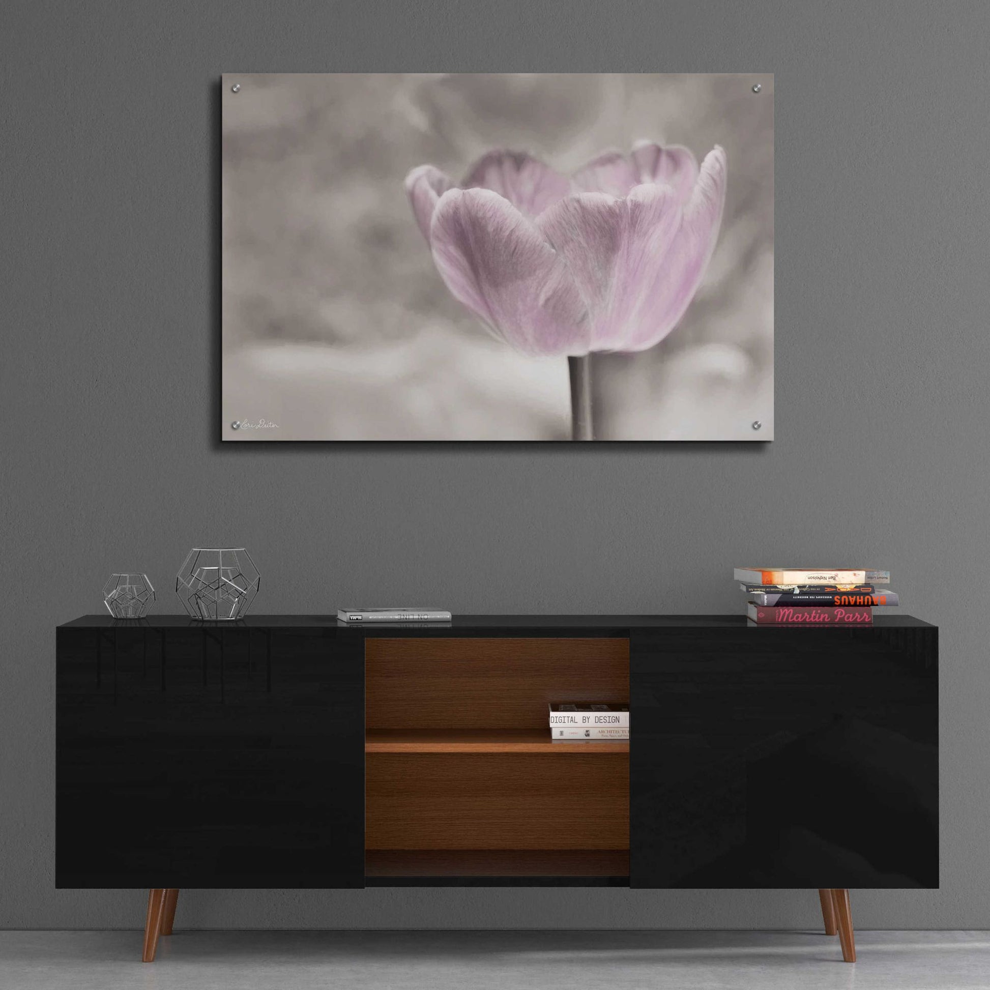 Epic Art 'Violet Tulip' by Lori Deiter Acrylic Glass Wall Art,36x24