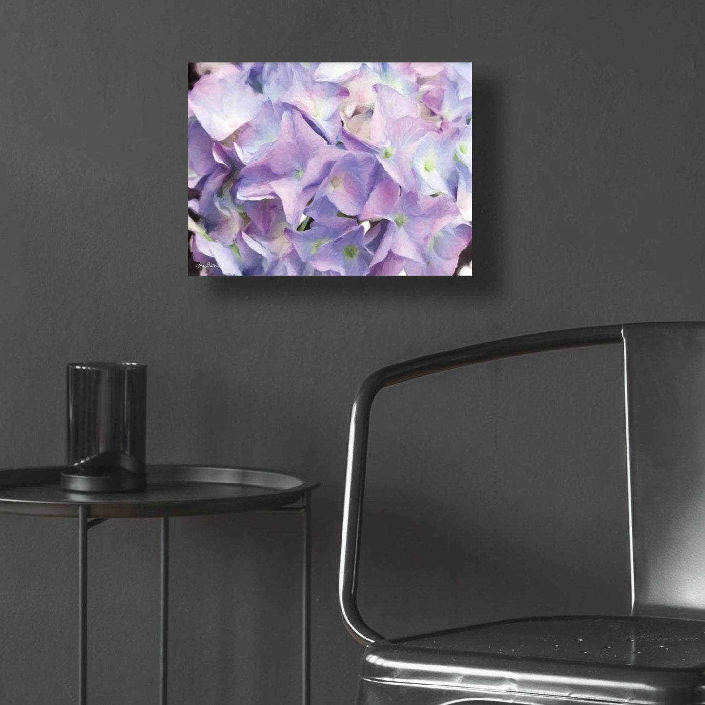 Epic Art 'Violet Hydrangeas' by Lori Deiter Acrylic Glass Wall Art,16x12