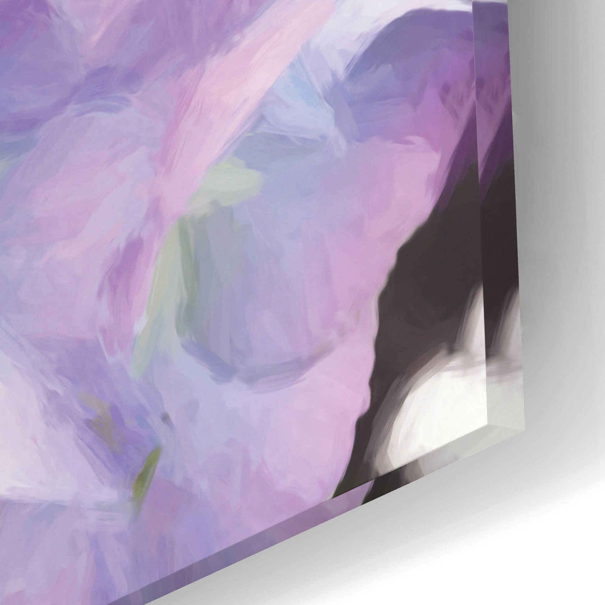 Epic Art 'Violet Hydrangeas' by Lori Deiter Acrylic Glass Wall Art,24x16