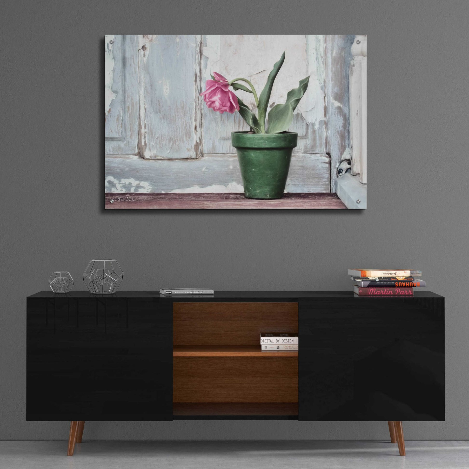 Epic Art 'Take a Bow Tulip' by Lori Deiter Acrylic Glass Wall Art,36x24