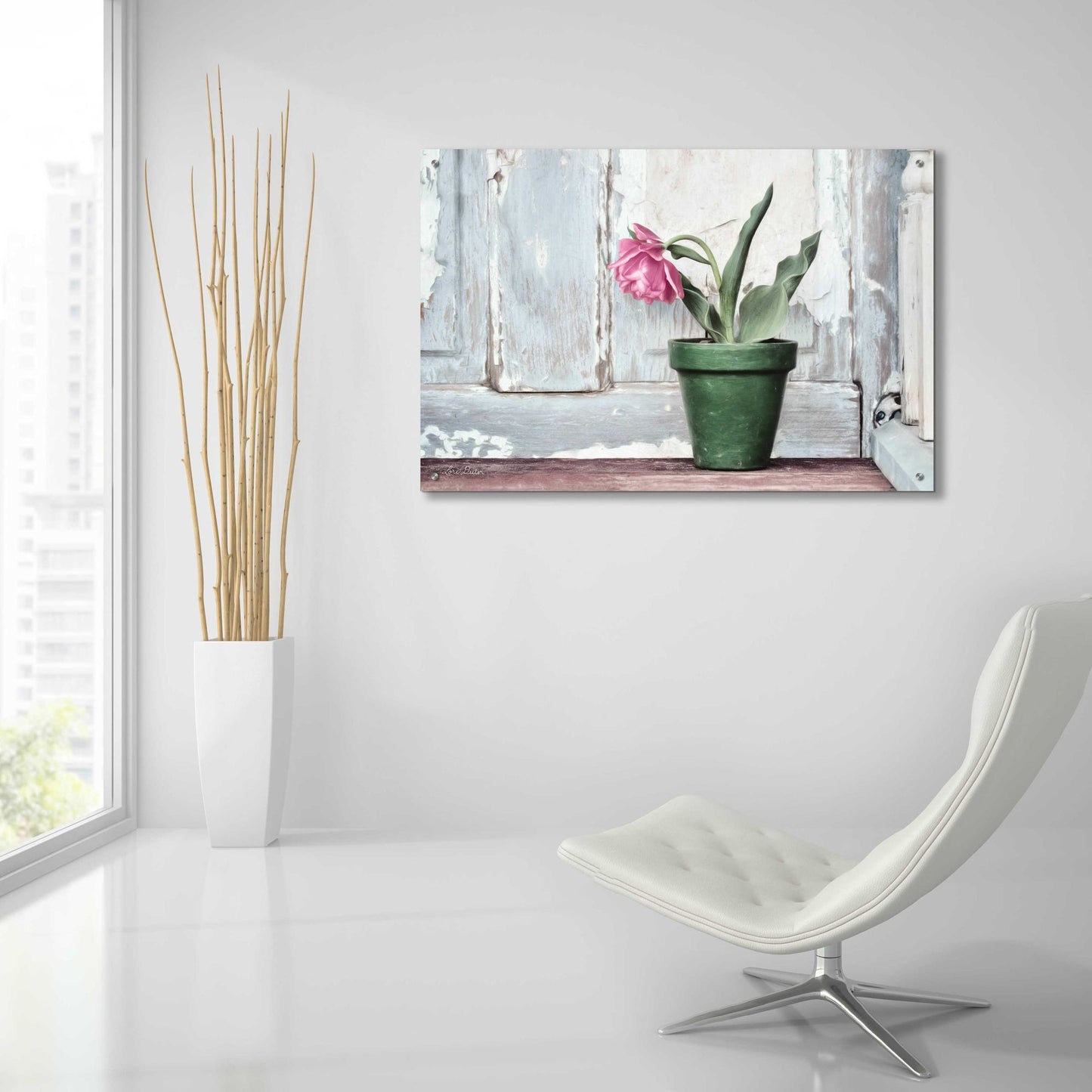 Epic Art 'Take a Bow Tulip' by Lori Deiter Acrylic Glass Wall Art,36x24