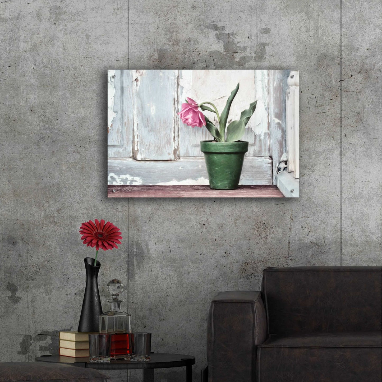 Epic Art 'Take a Bow Tulip' by Lori Deiter Acrylic Glass Wall Art,36x24