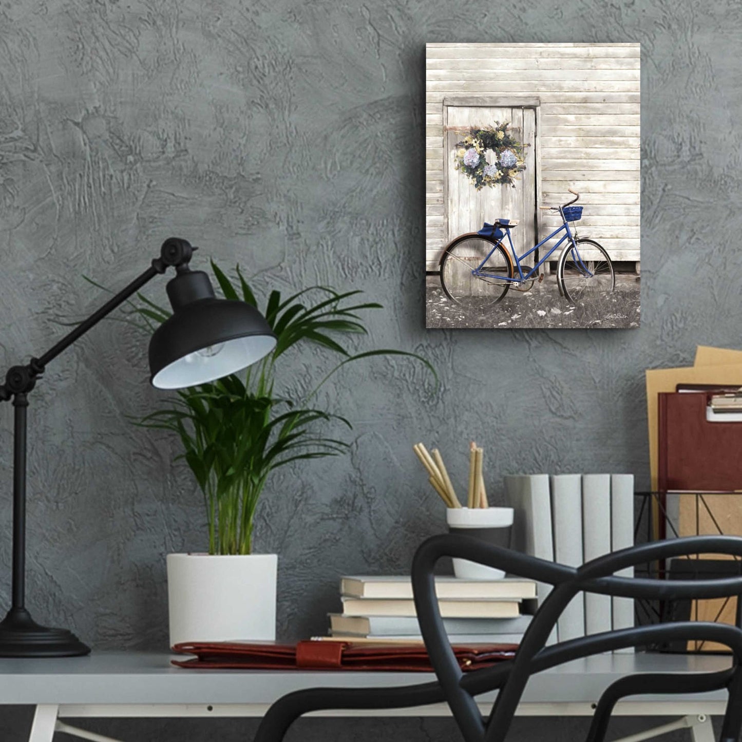 Epic Art 'Life is Like Riding a Bike' by Lori Deiter Acrylic Glass Wall Art,12x16