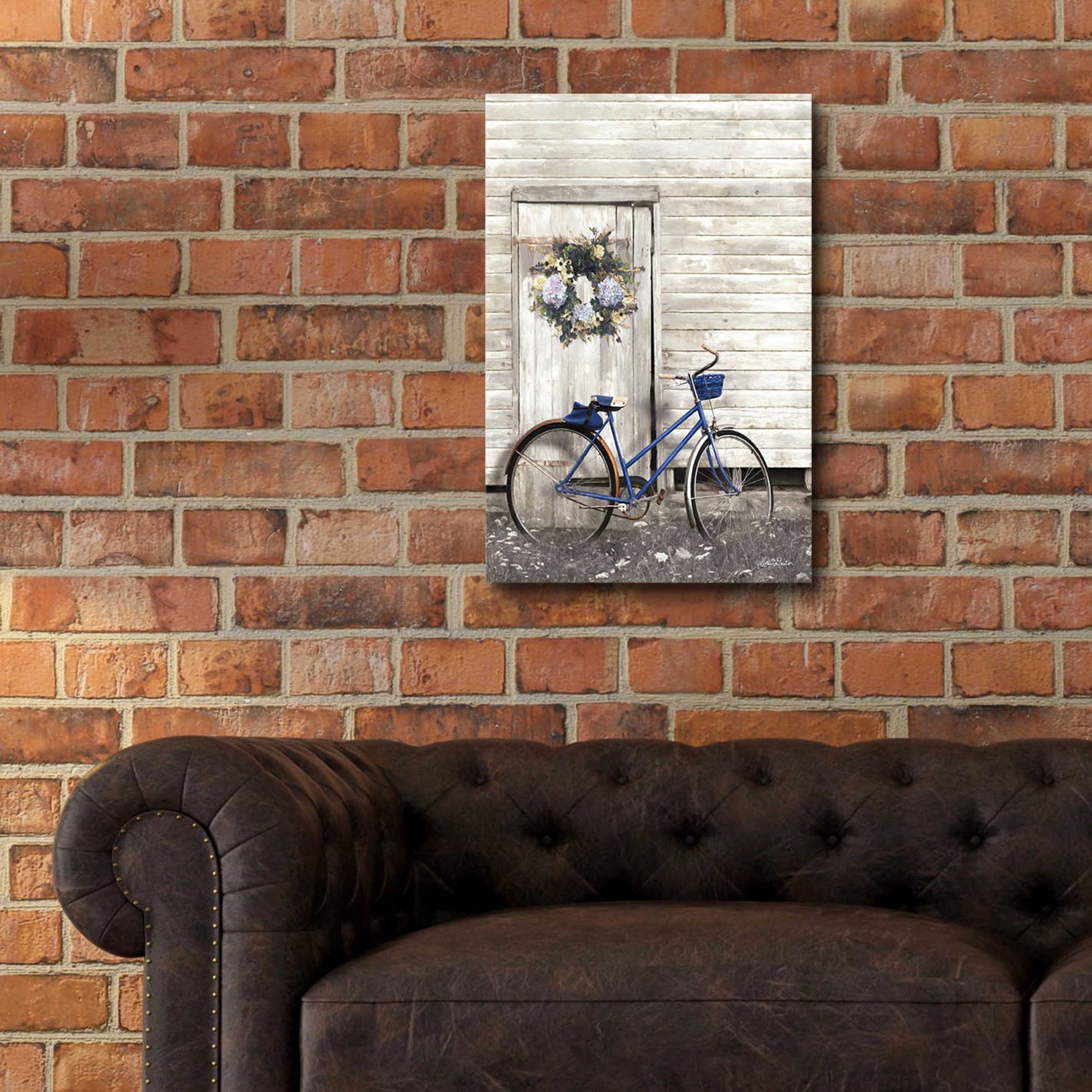 Epic Art 'Life is Like Riding a Bike' by Lori Deiter Acrylic Glass Wall Art,16x24