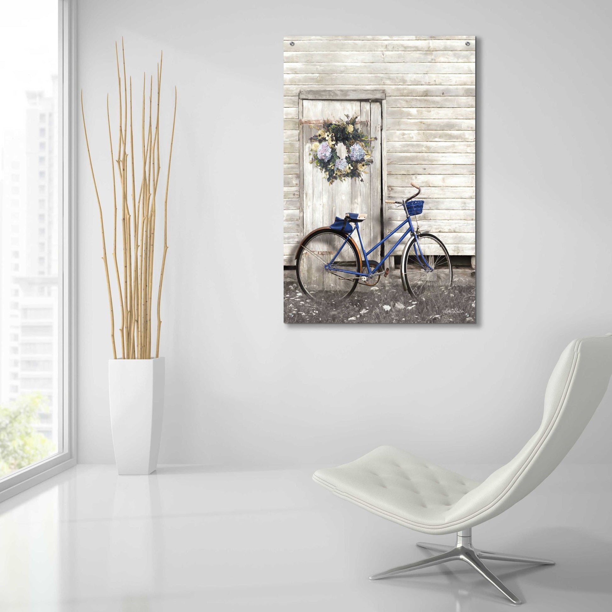 Epic Art 'Life is Like Riding a Bike' by Lori Deiter Acrylic Glass Wall Art,24x36