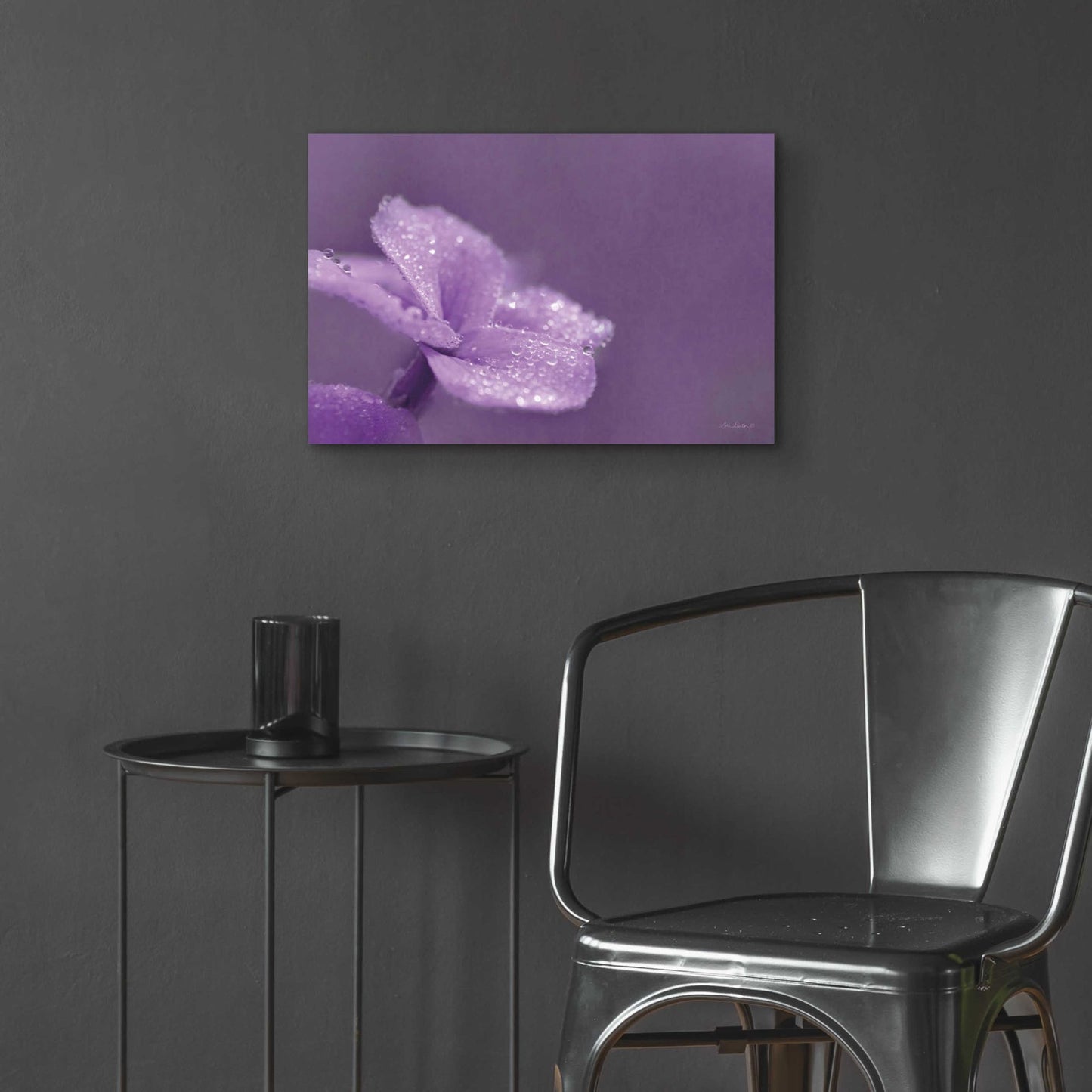 Epic Art 'Purple Dew' by Lori Deiter Acrylic Glass Wall Art,24x16