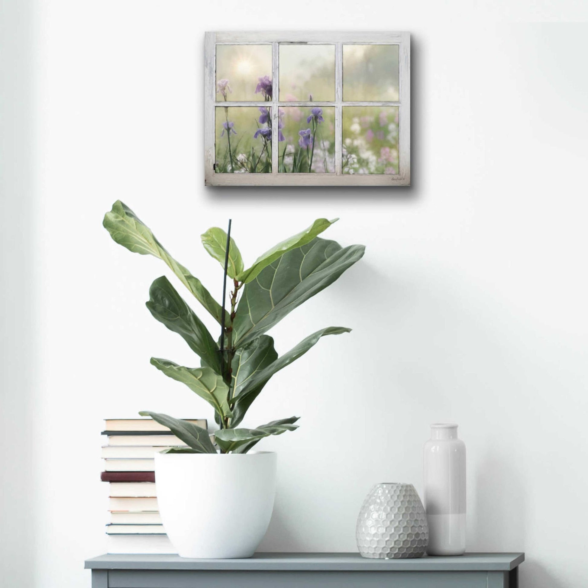 Epic Art 'Framed Flowers' by Lori Deiter Acrylic Glass Wall Art,16x12