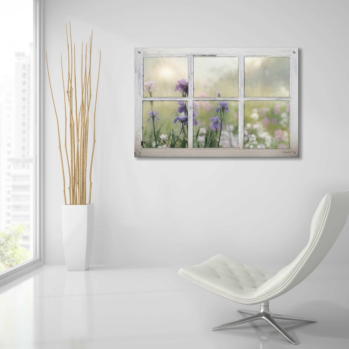 Epic Art 'Framed Flowers' by Lori Deiter Acrylic Glass Wall Art,36x24