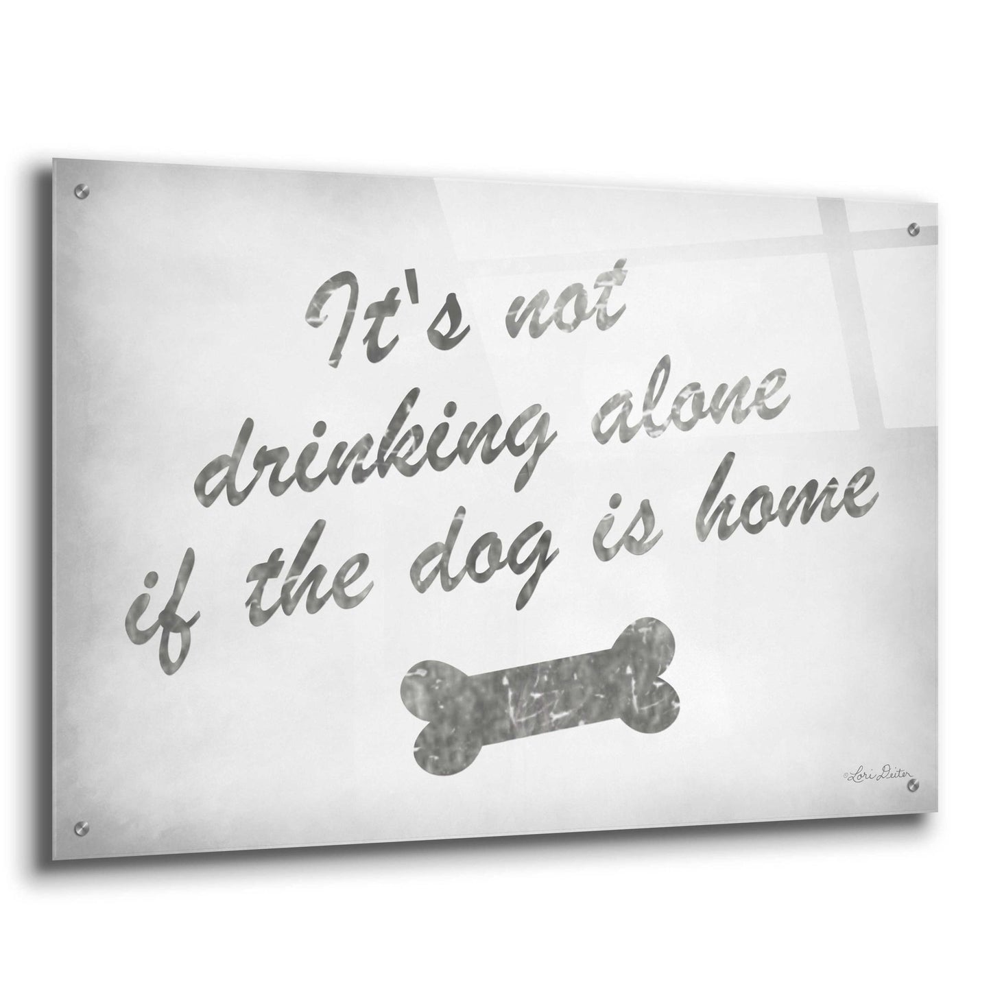 Epic Art 'Drinking Alone' by Lori Deiter Acrylic Glass Wall Art,36x24