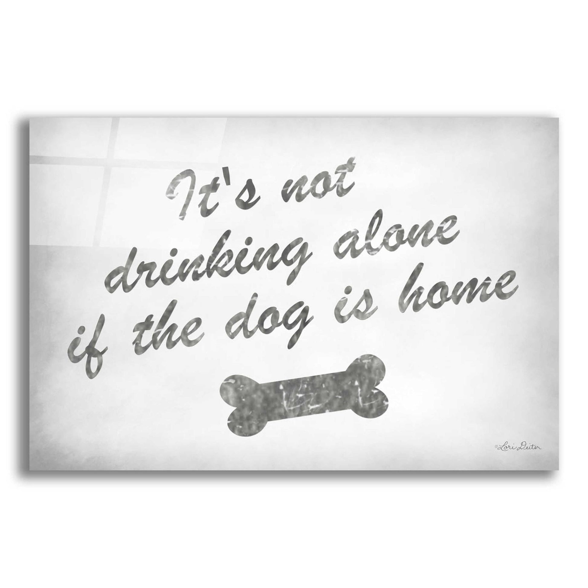 Epic Art 'Drinking Alone' by Lori Deiter Acrylic Glass Wall Art