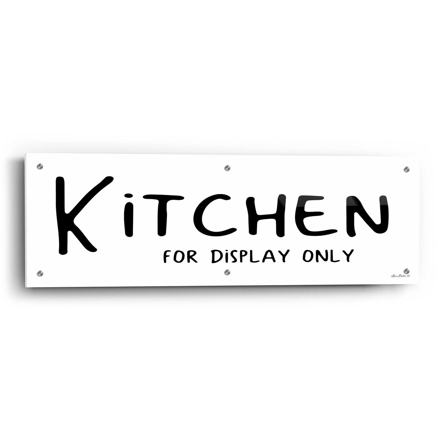 Epic Art 'Kitchen for Display Only' by Lori Deiter Acrylic Glass Wall Art,36x12