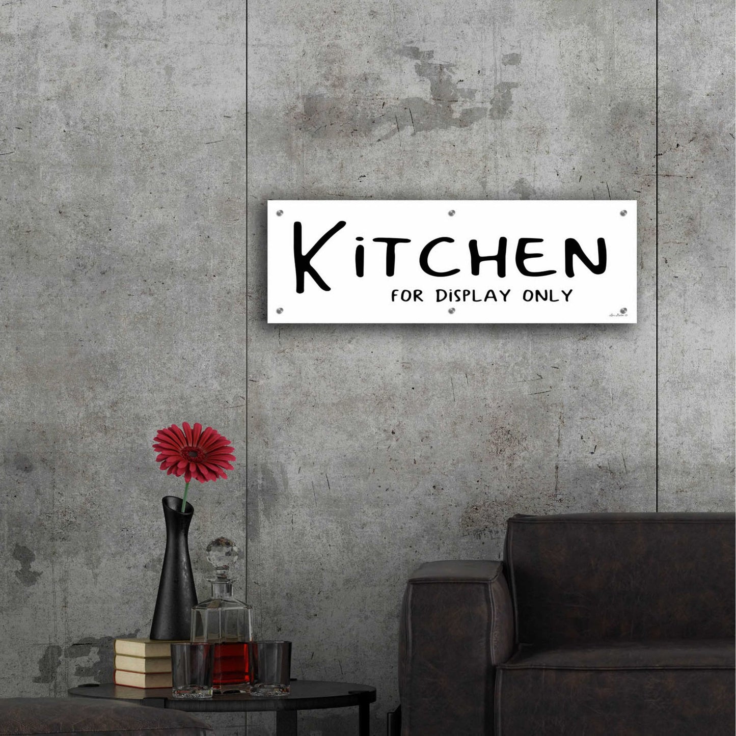 Epic Art 'Kitchen for Display Only' by Lori Deiter Acrylic Glass Wall Art,36x12