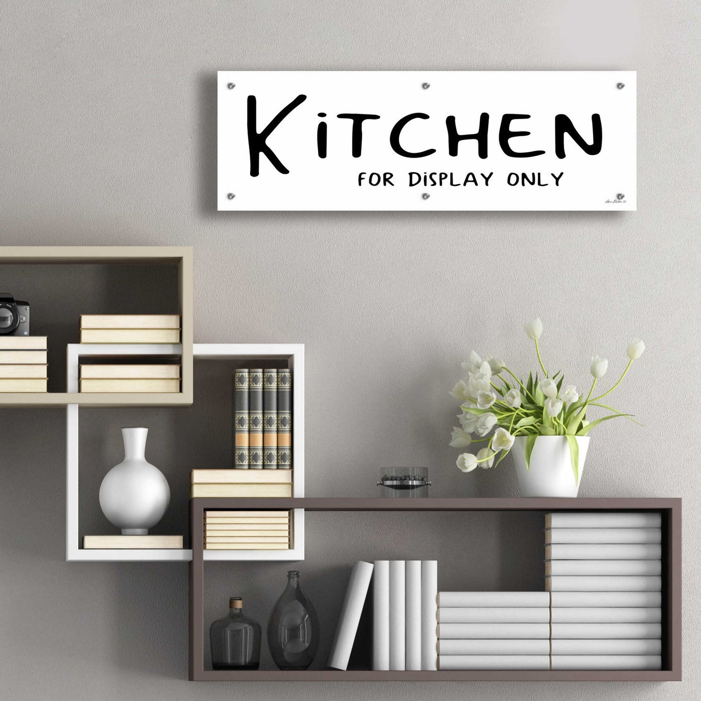 Epic Art 'Kitchen for Display Only' by Lori Deiter Acrylic Glass Wall Art,36x12