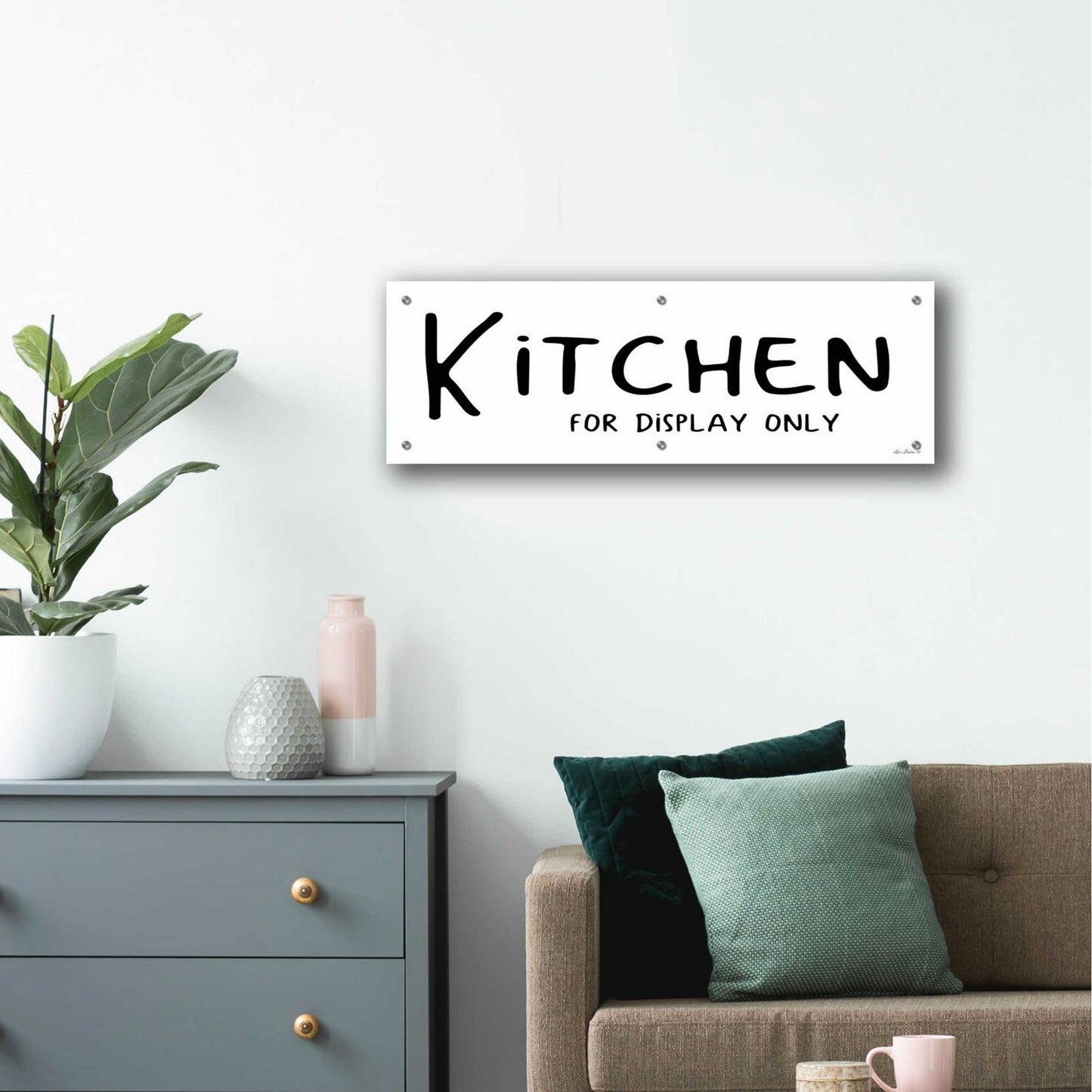 Epic Art 'Kitchen for Display Only' by Lori Deiter Acrylic Glass Wall Art,36x12